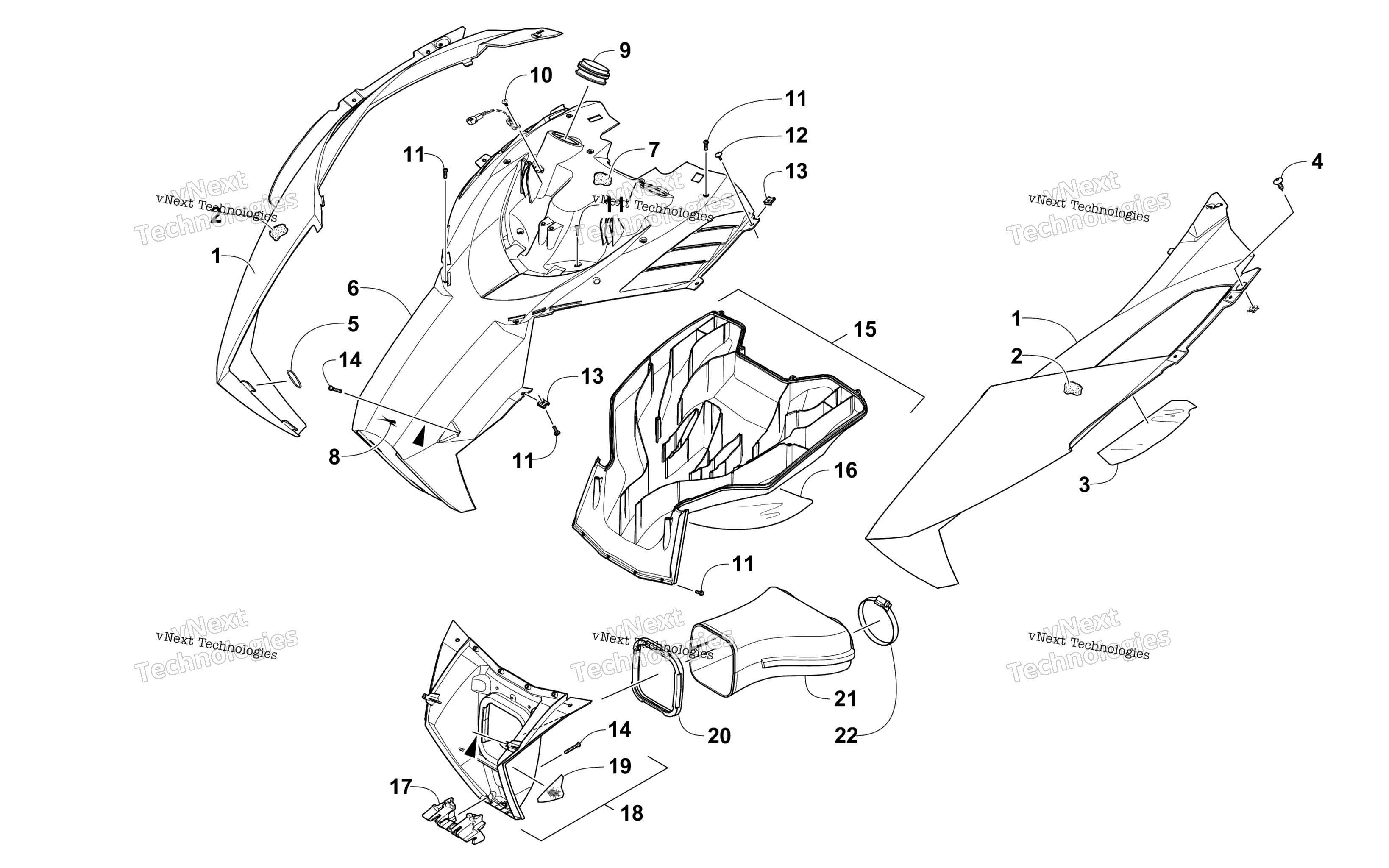 Капот And Air Intake Assembly