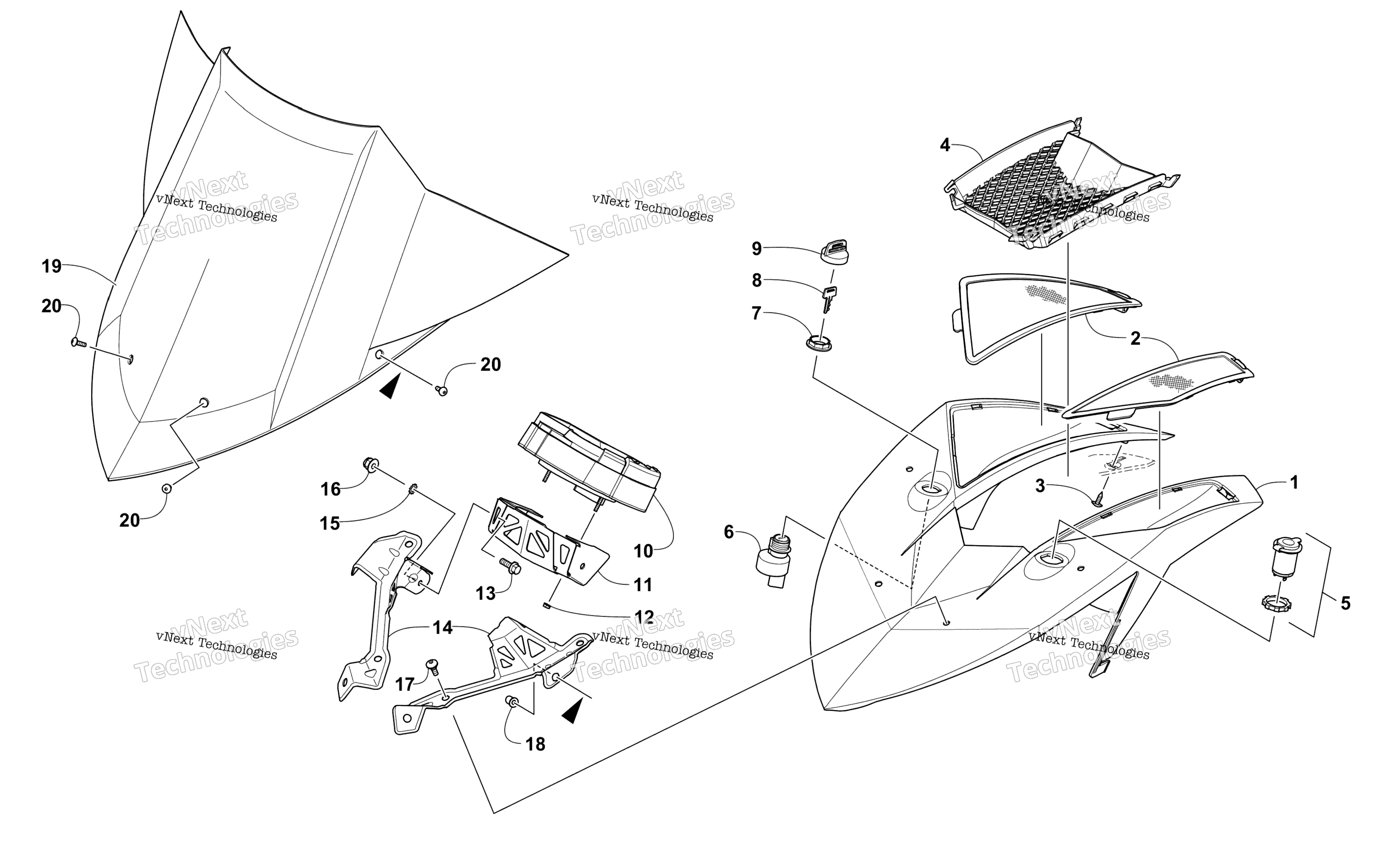 Ветровое стекло And Instruments Assemblies