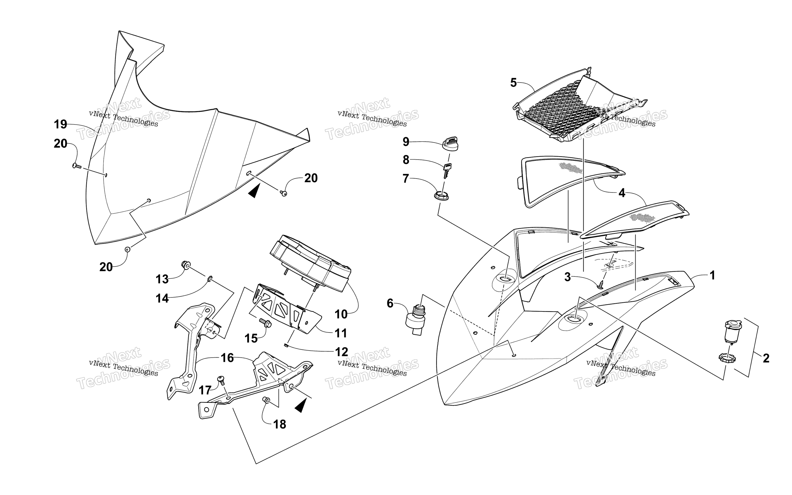 Ветровое стекло And Instruments Assemblies