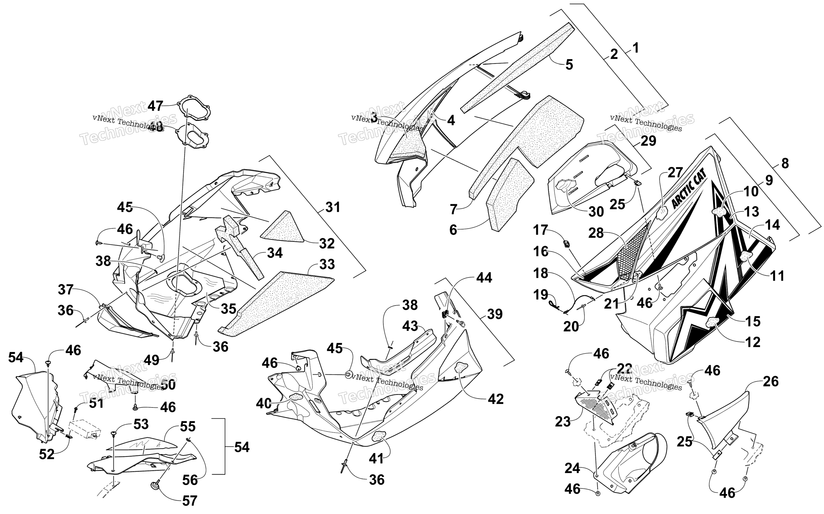 Skid Plate и Side панель узел