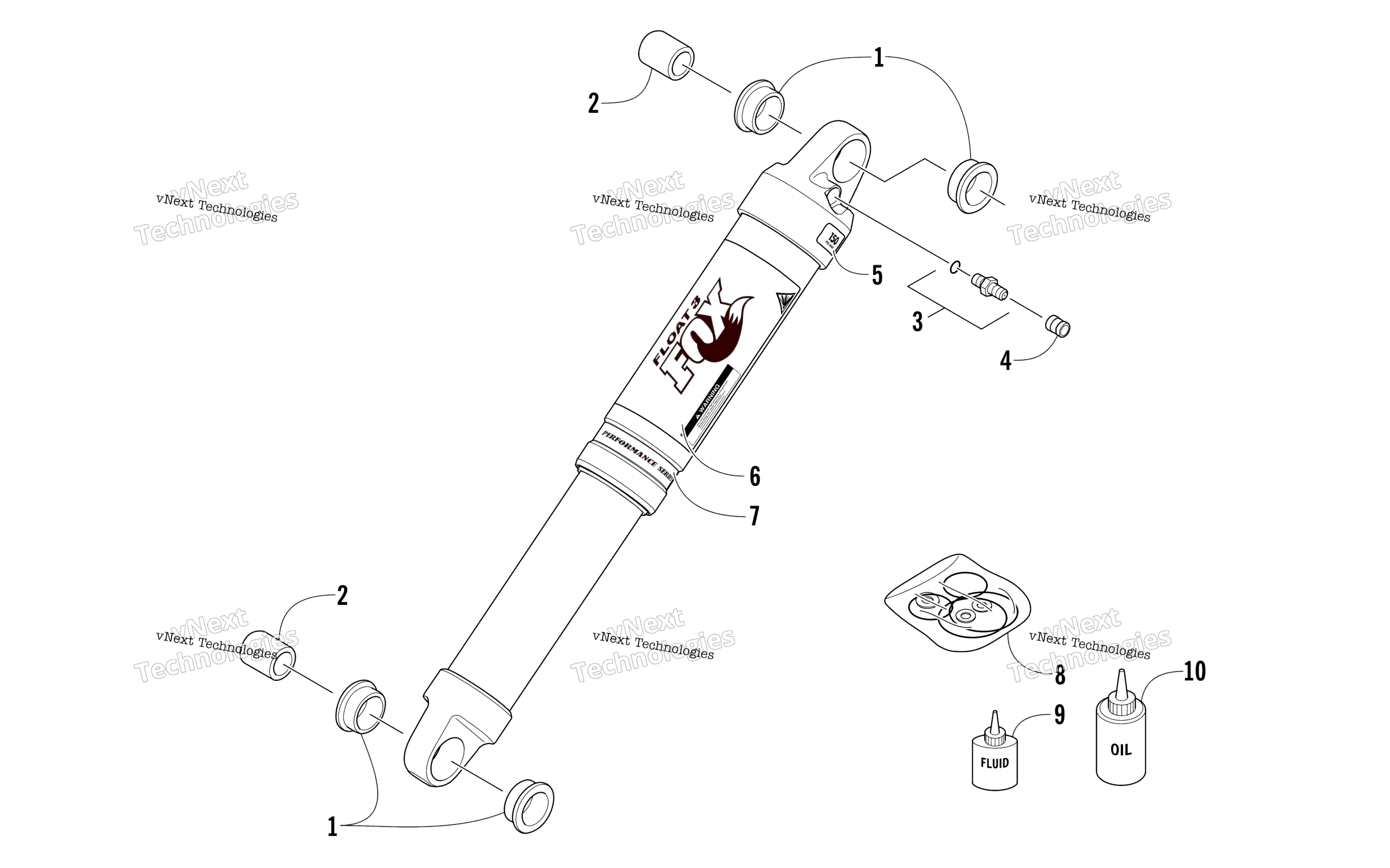 Задняя часть Suspension Rear Arm Shock Absorber