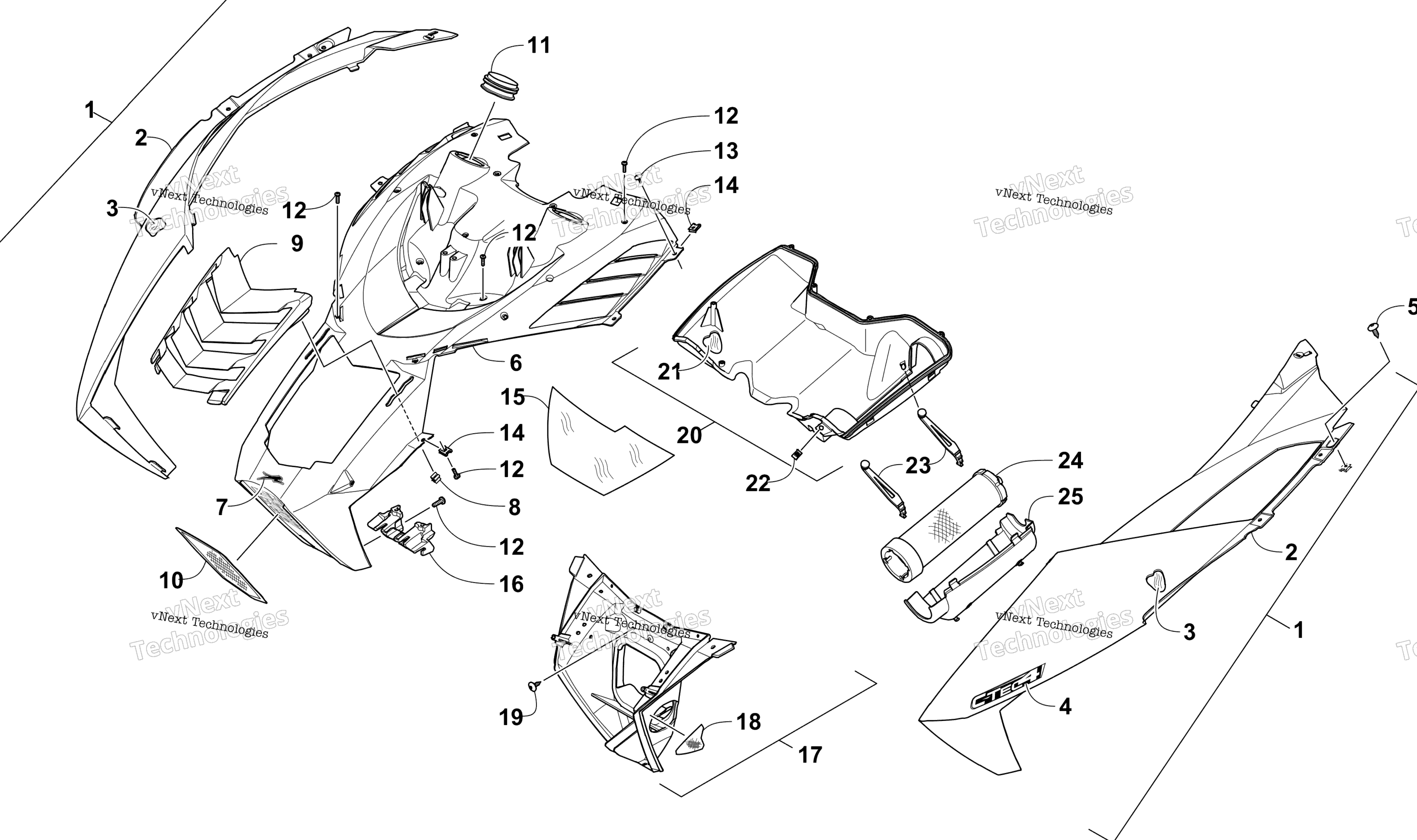 Капот And Air Intake Assembly