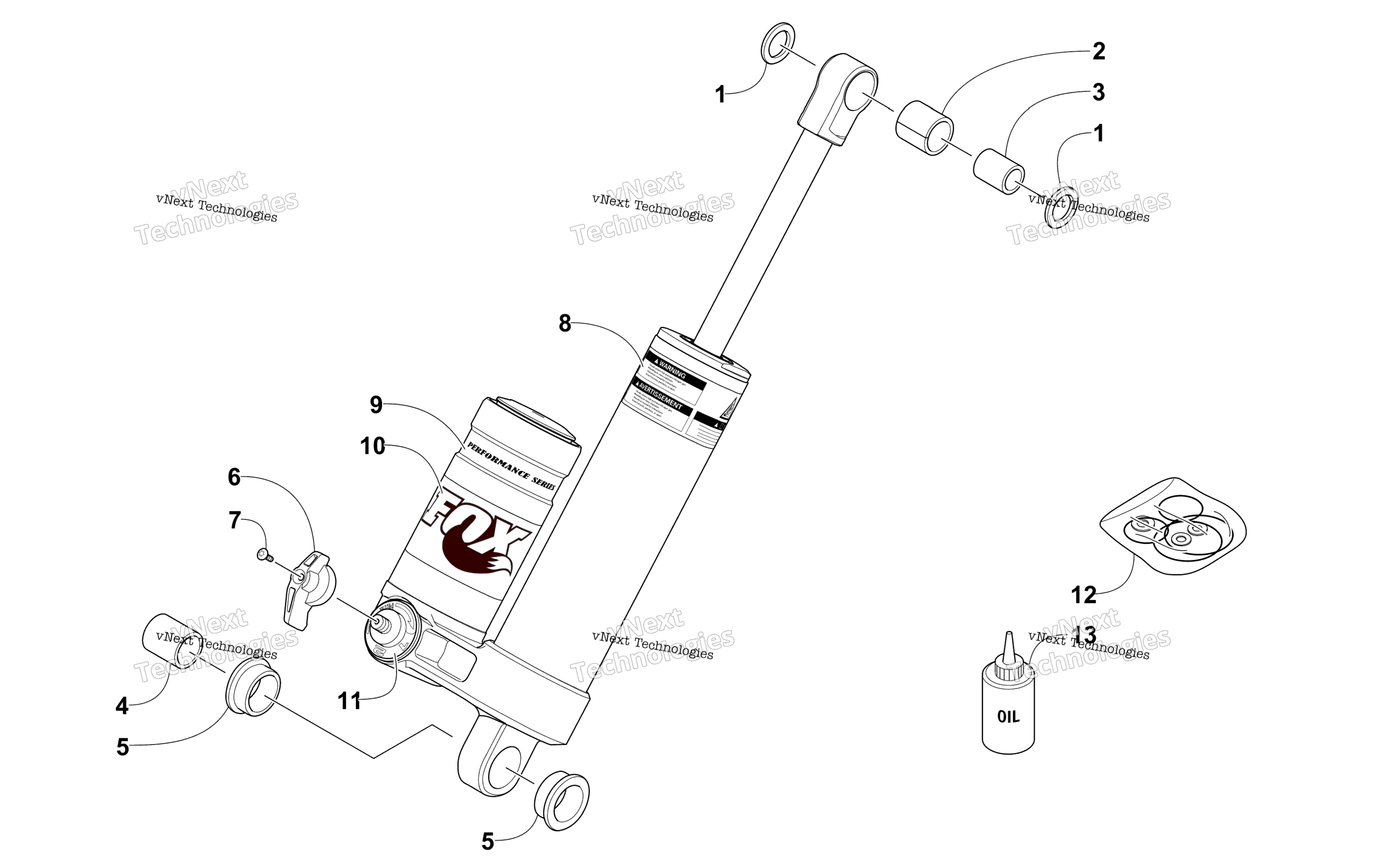 Задняя часть Suspension Rear Arm Shock Absorber