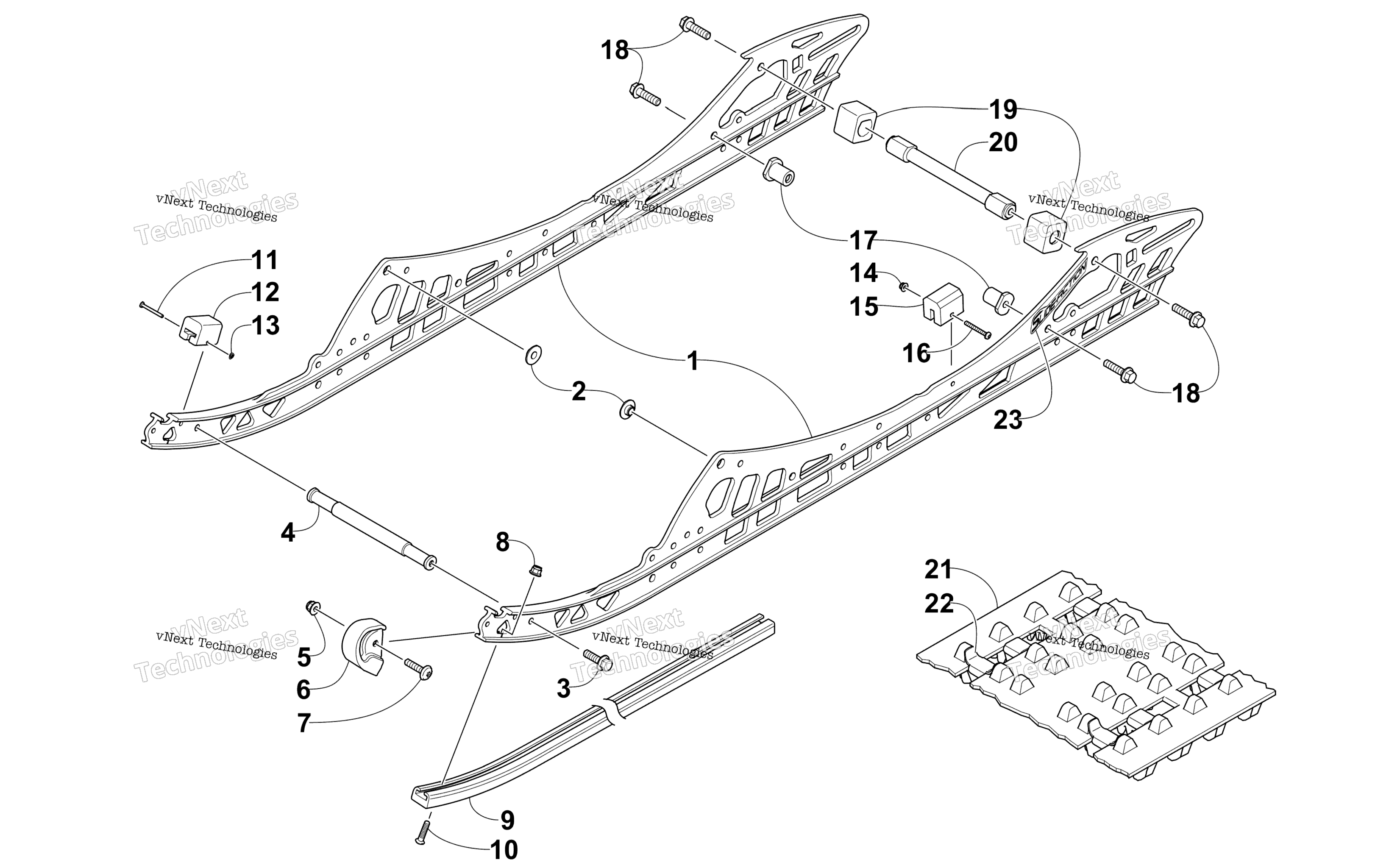 Slide Rail и Track узел