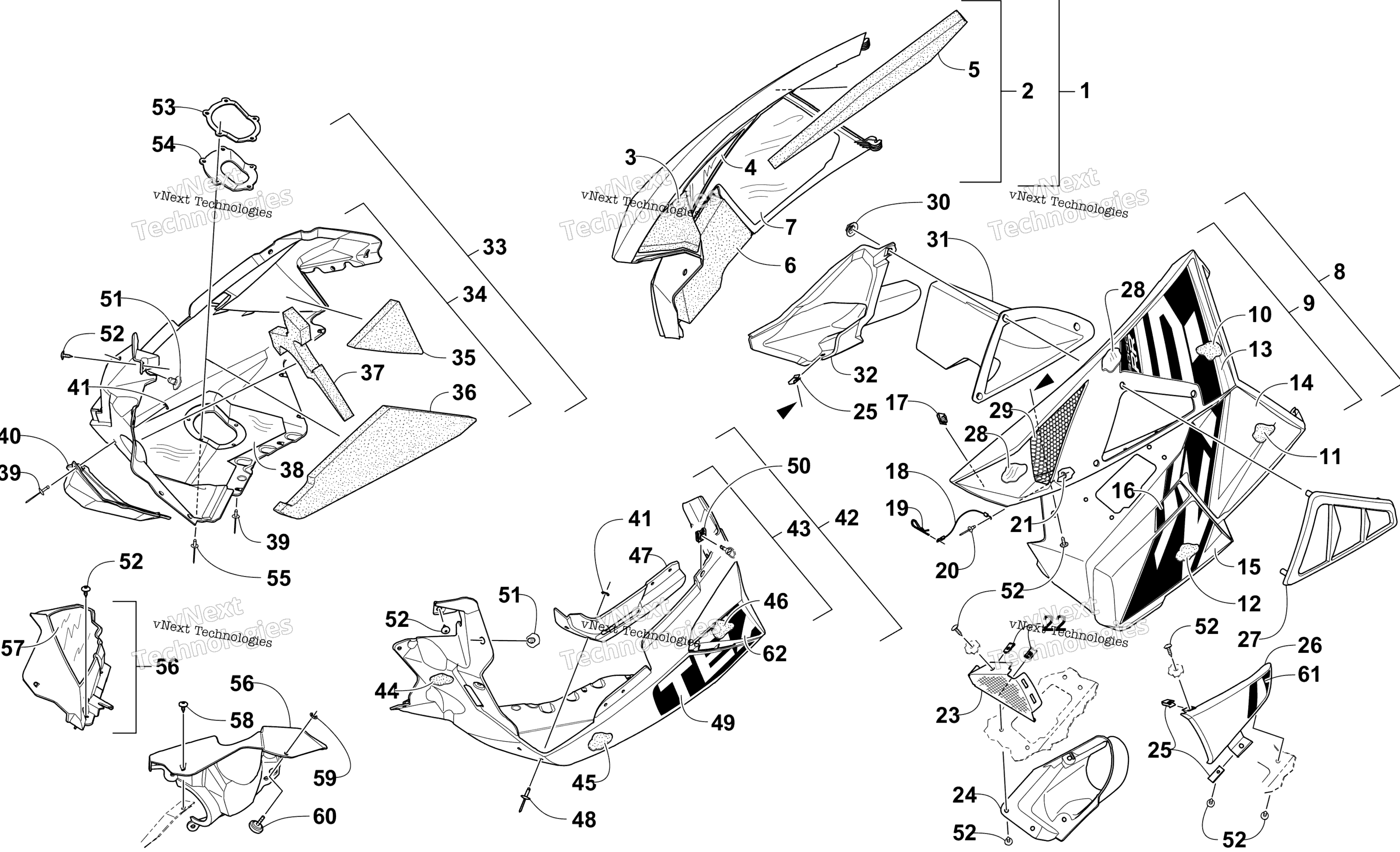 Skid Plate и Side панель узел
