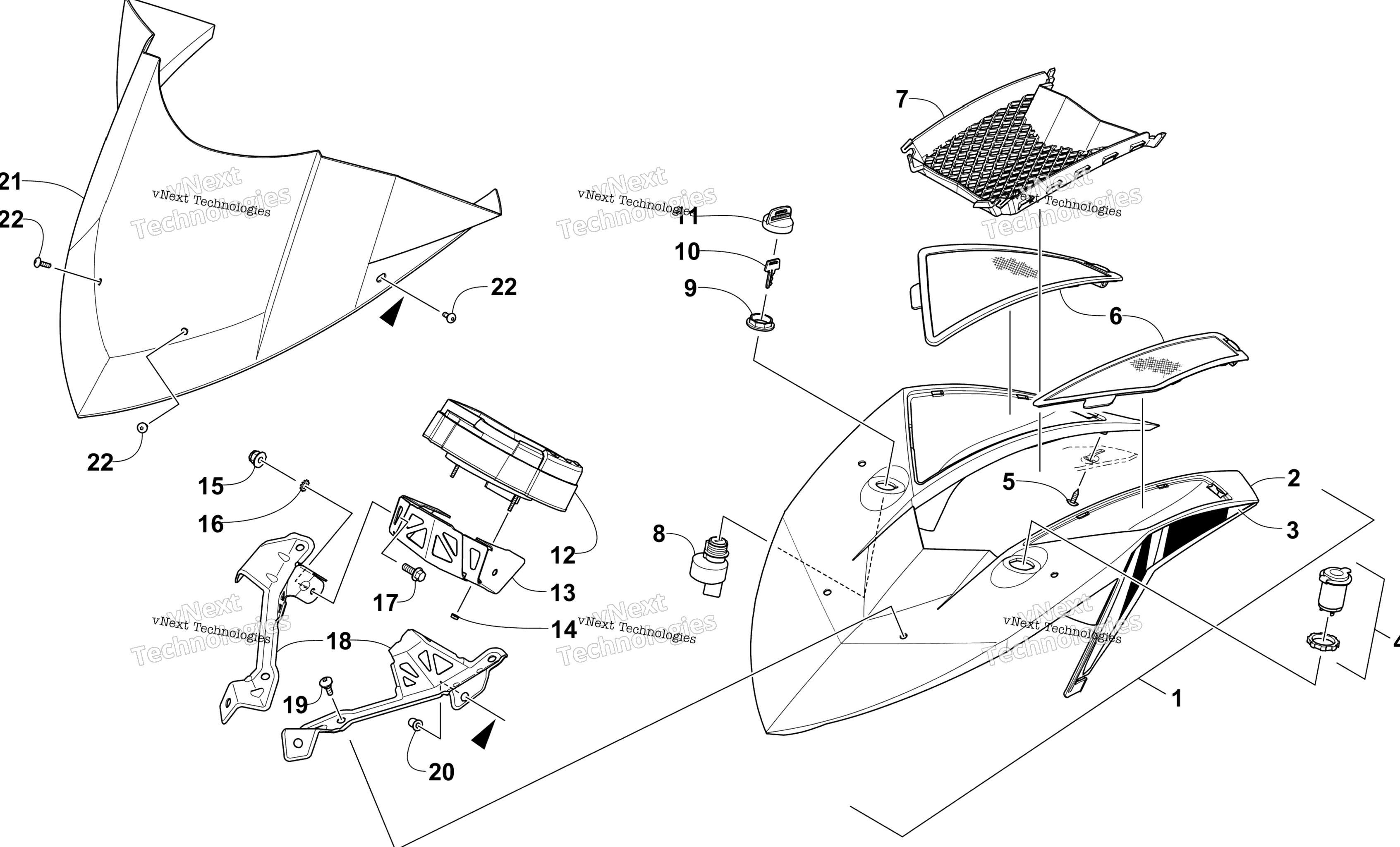 Ветровое стекло And Instruments Assemblies