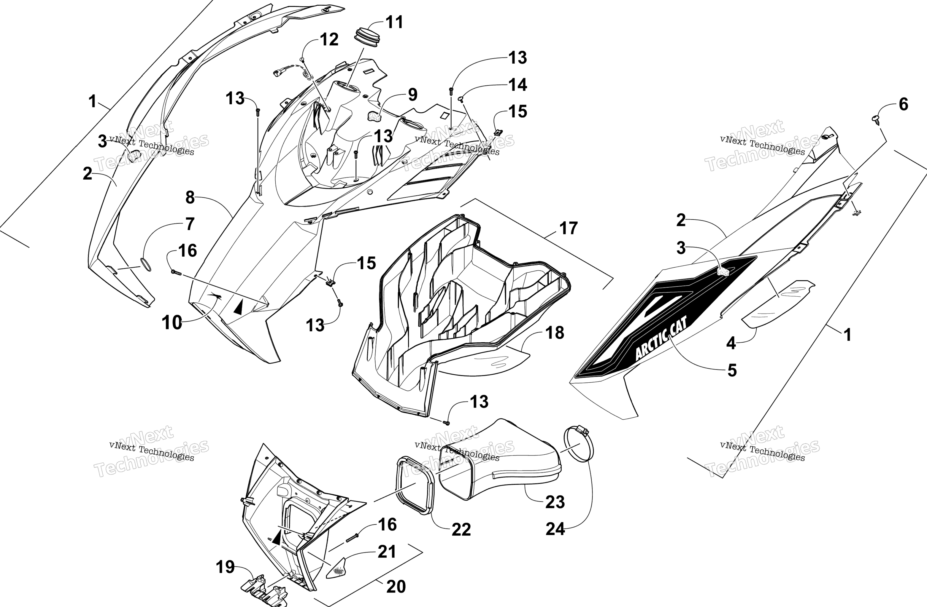 Капот And Air Intake Assembly