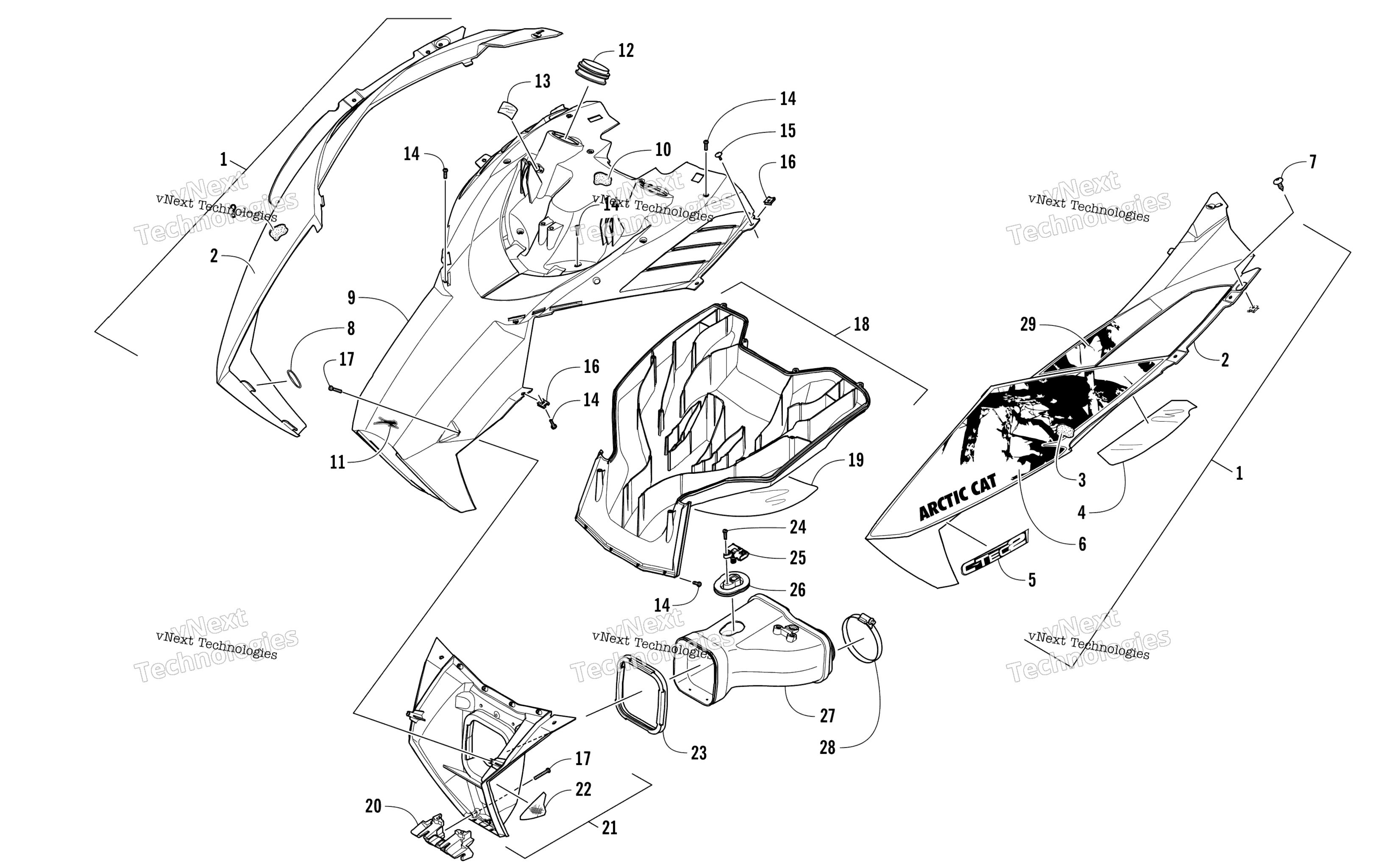 Капот And Air Intake Assembly