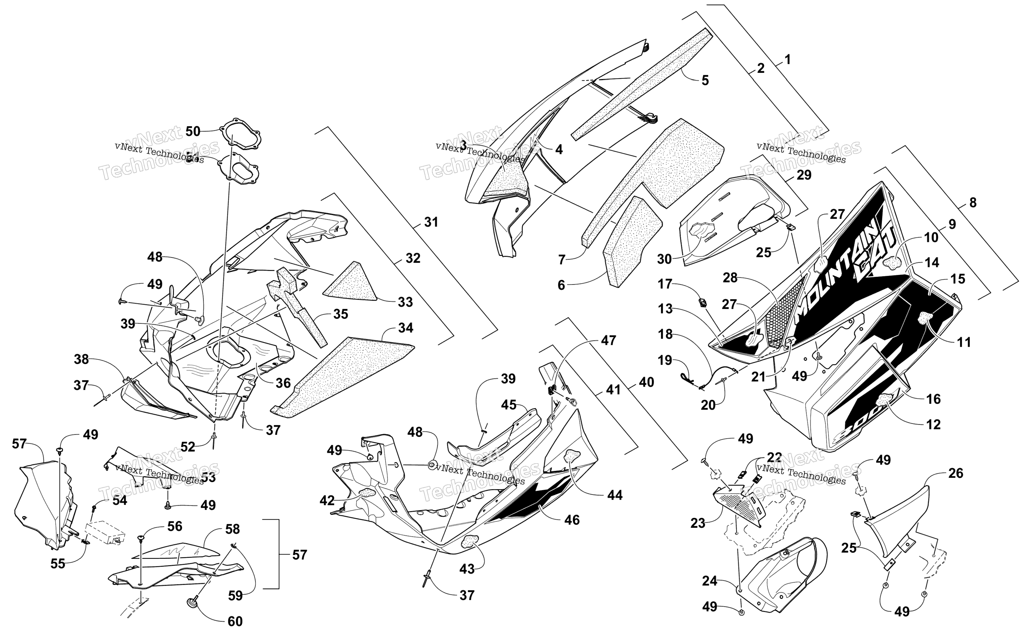 Skid Plate и Side панель узел