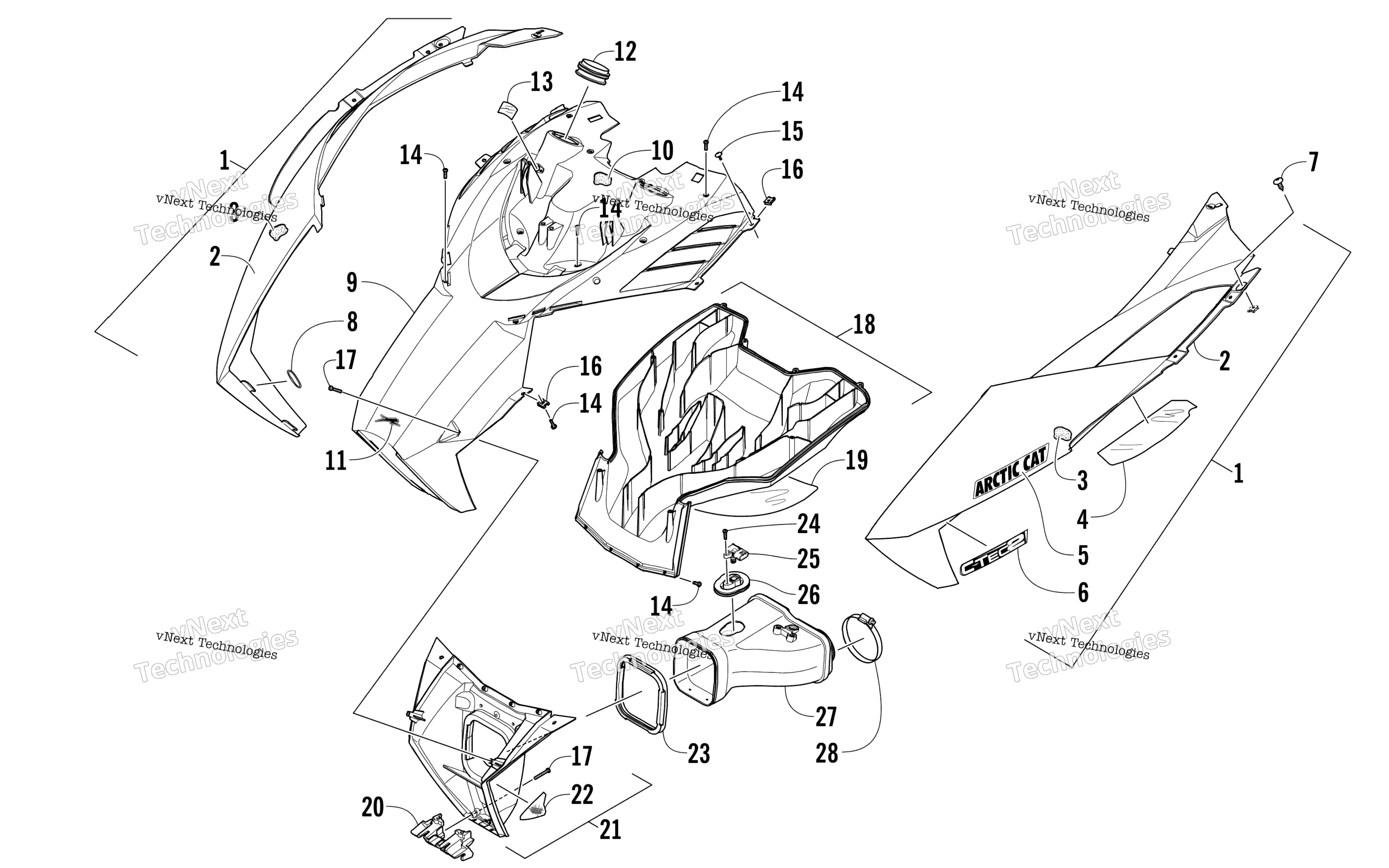 Капот And Air Intake Assembly