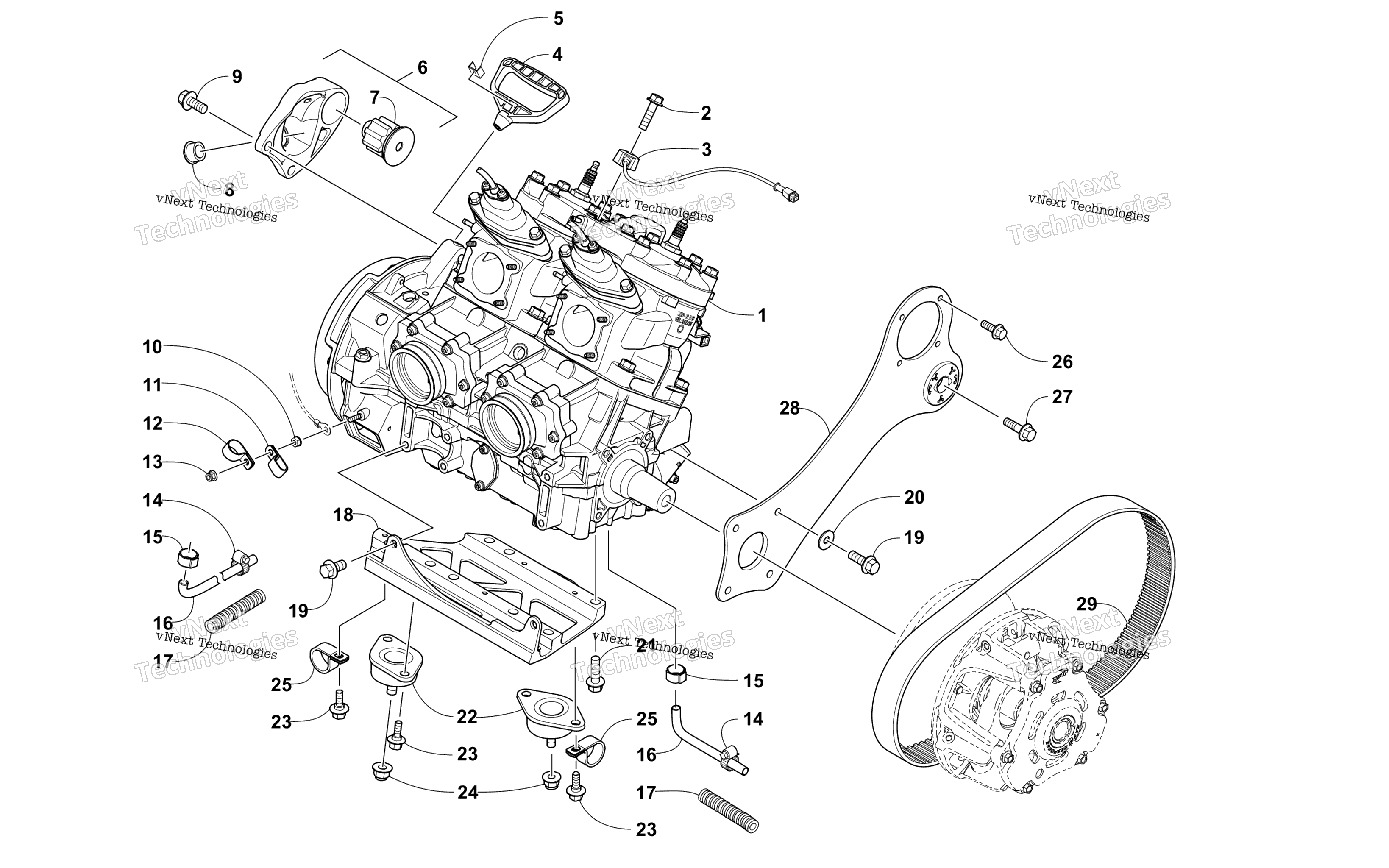 Двигатель And Related Parts