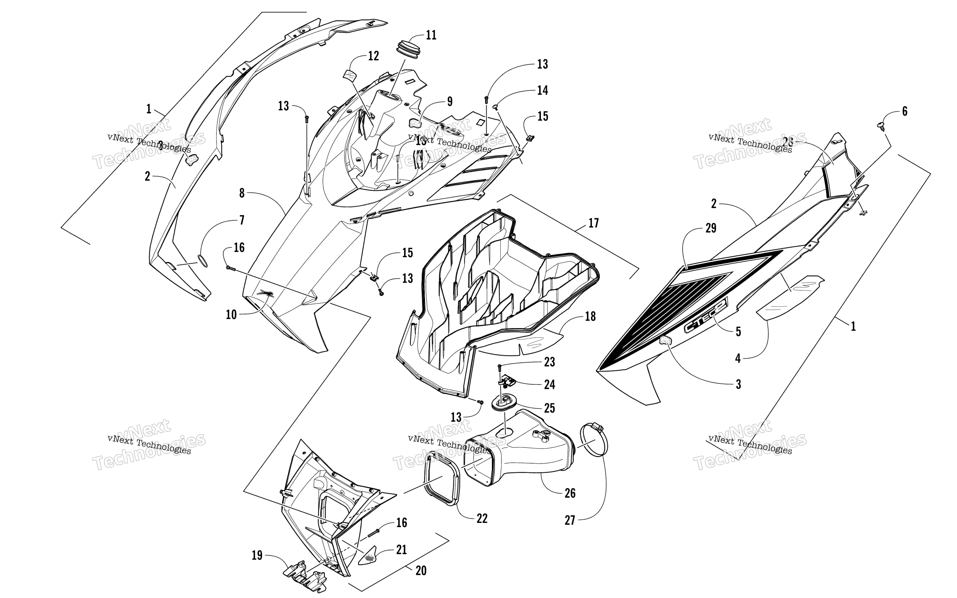 Капот And Air Intake Assembly