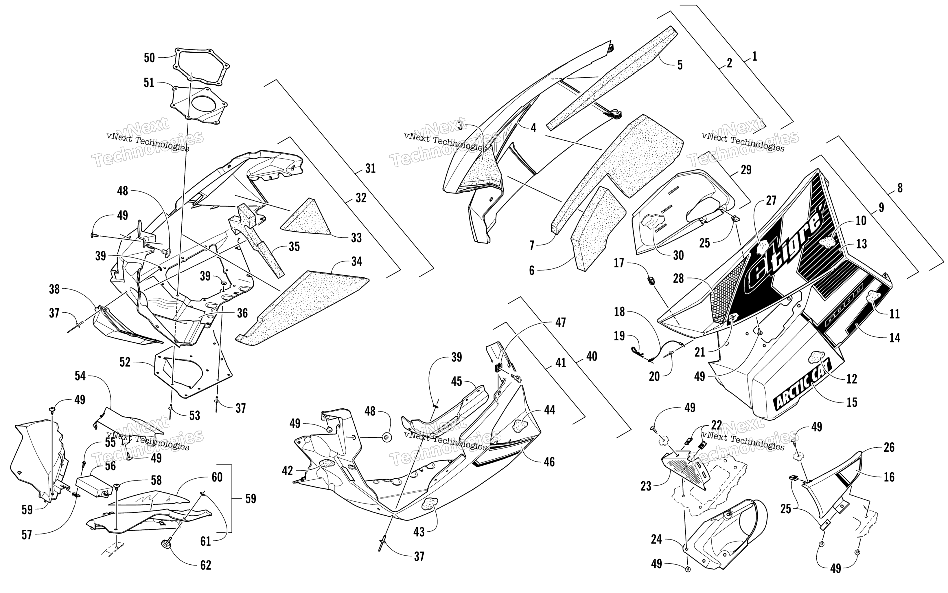 Skid Plate и Side панель узел