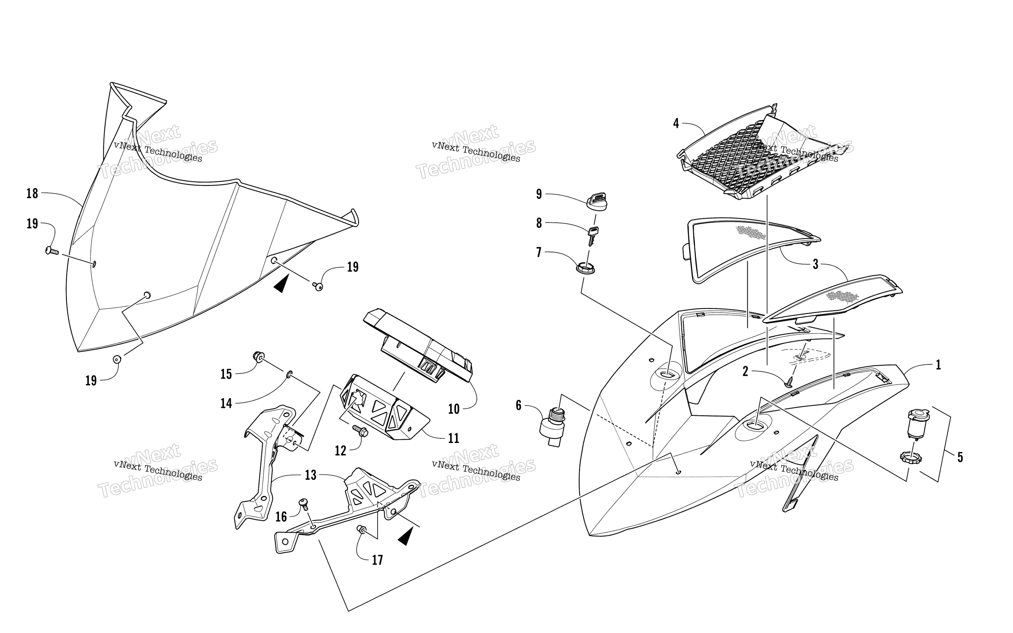 Ветровое стекло And Instruments Assemblies