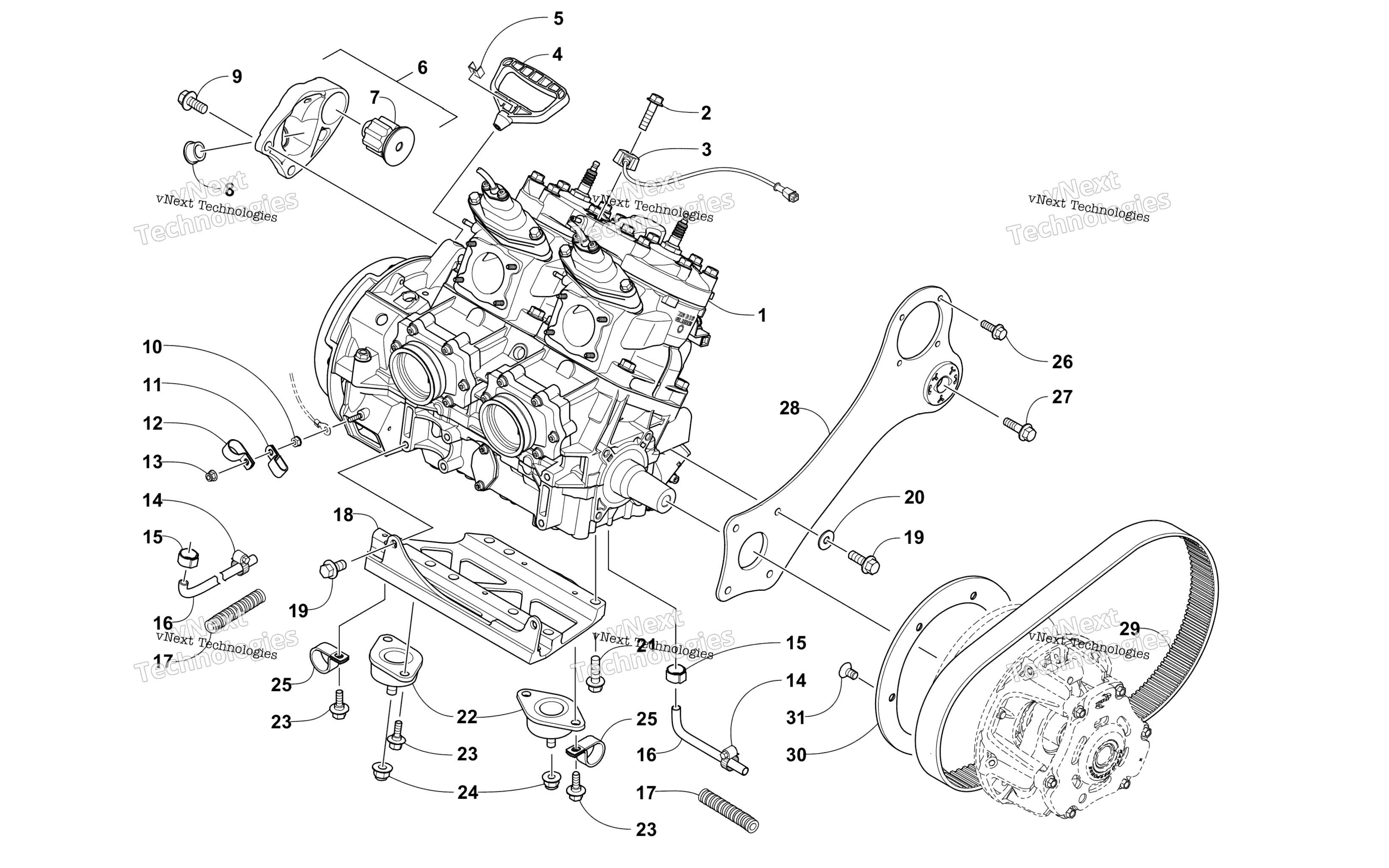 Двигатель And Related Parts