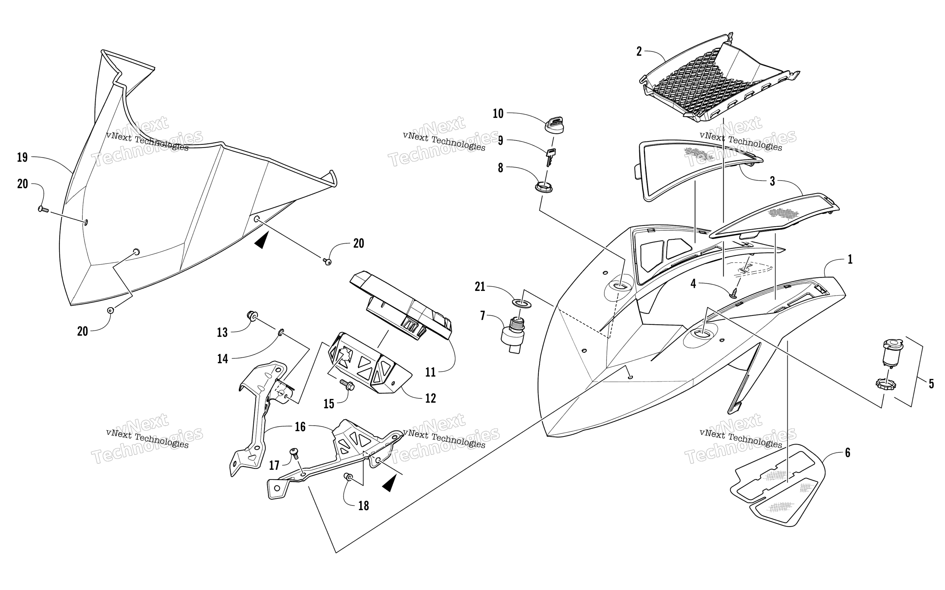 Ветровое стекло And Instruments Assemblies