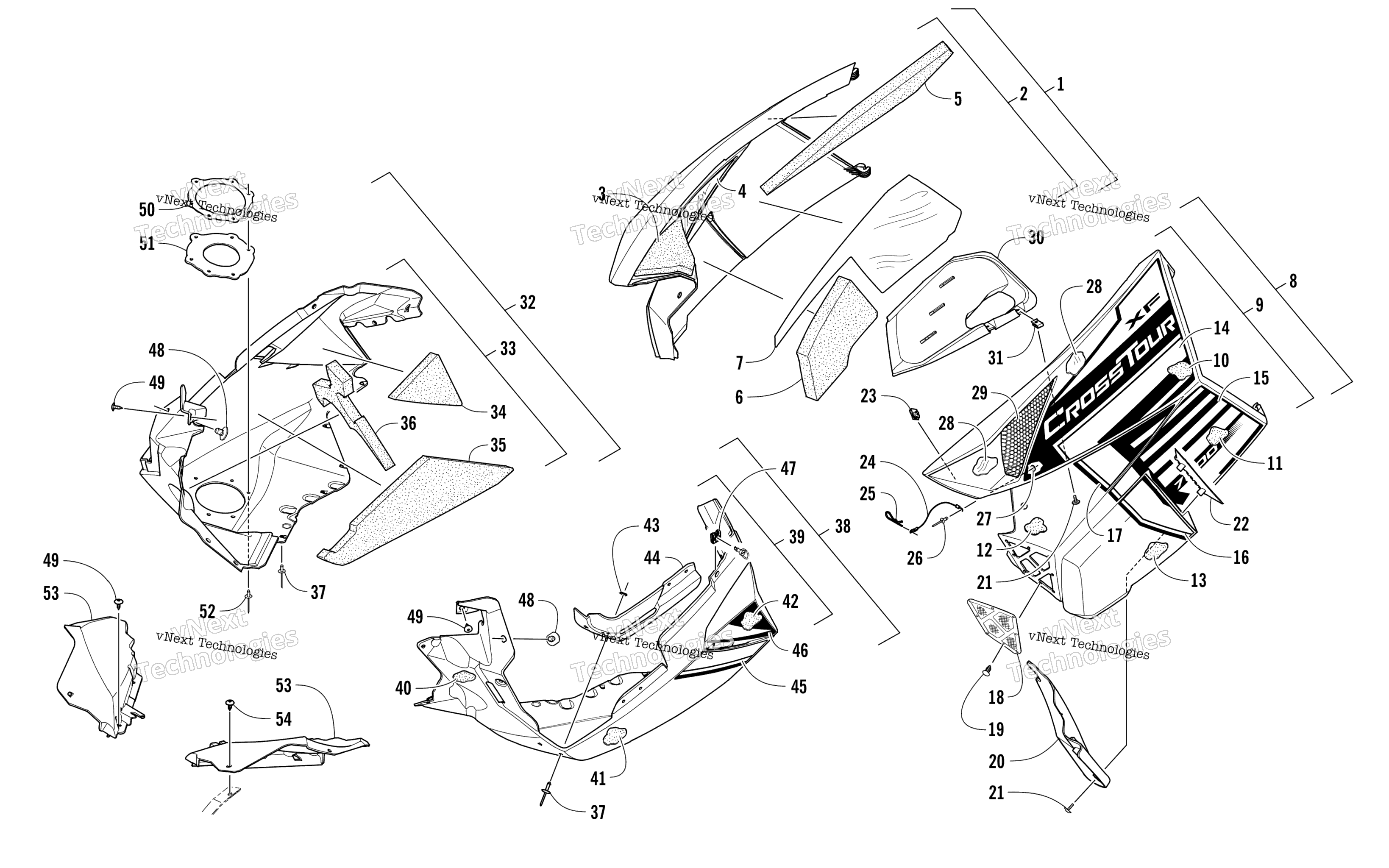 Skid Plate и Side панель узел