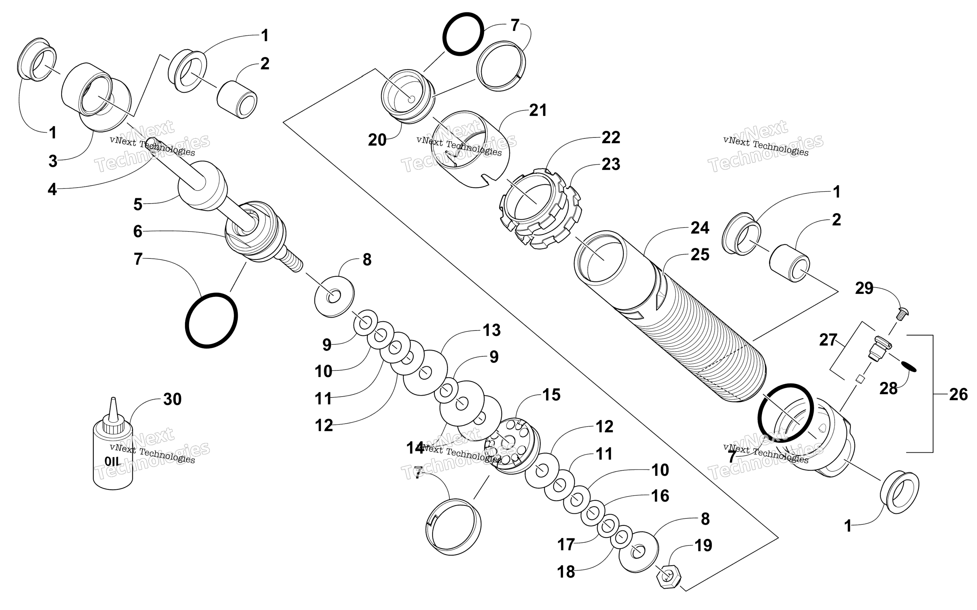 Задняя часть Suspension Rear Arm Shock Absorber