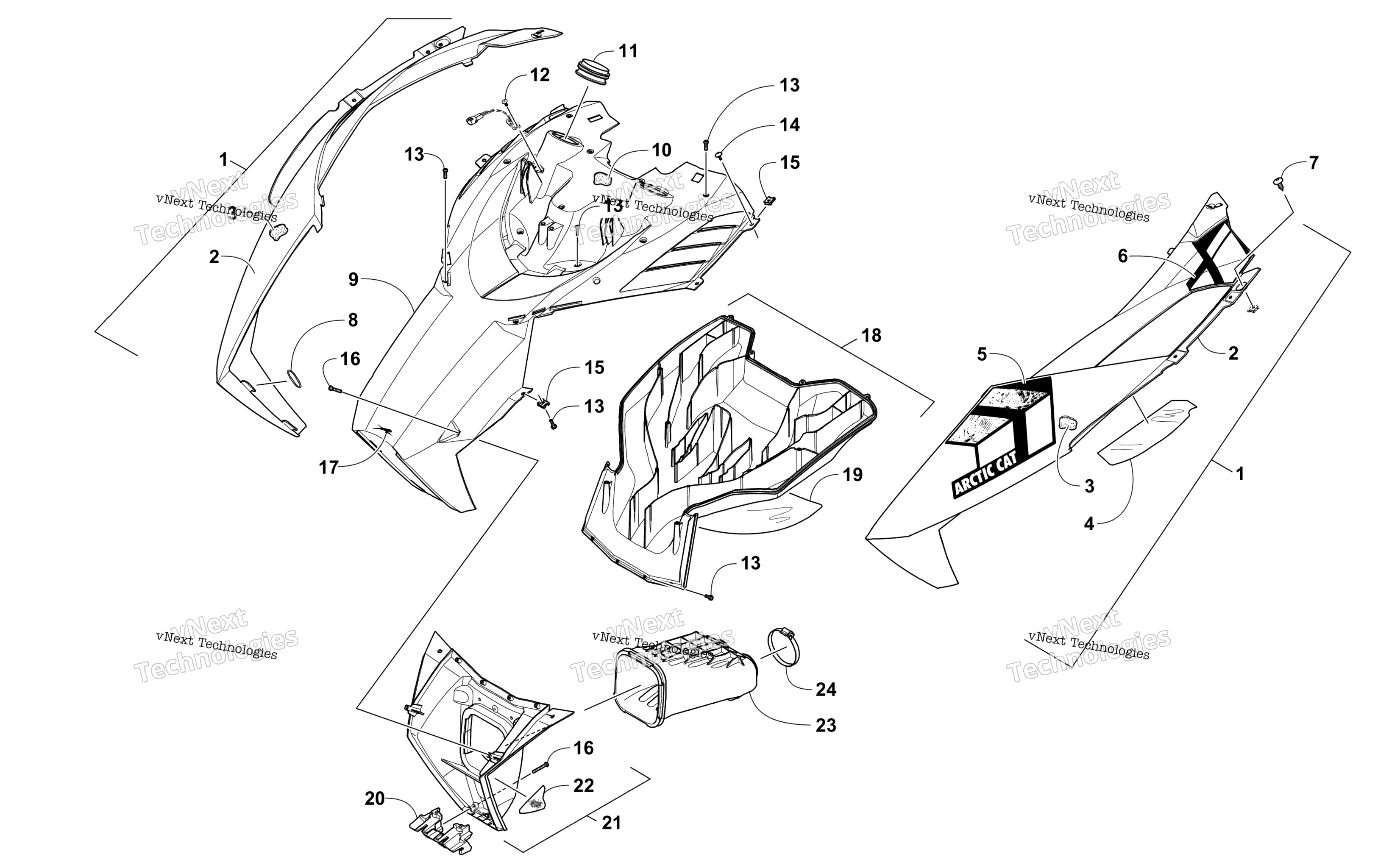 Капот And Air Intake Assembly
