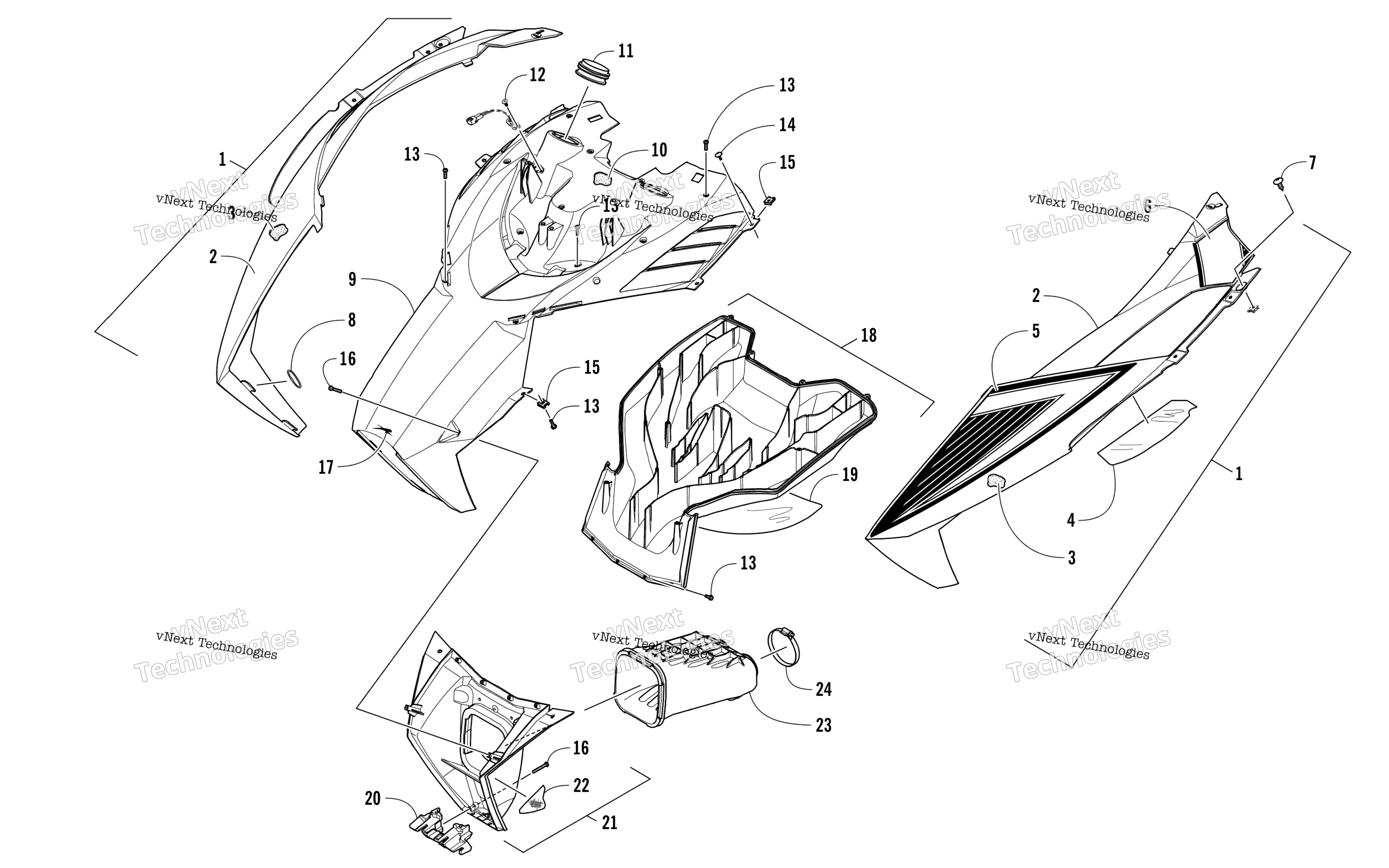Капот And Air Intake Assembly