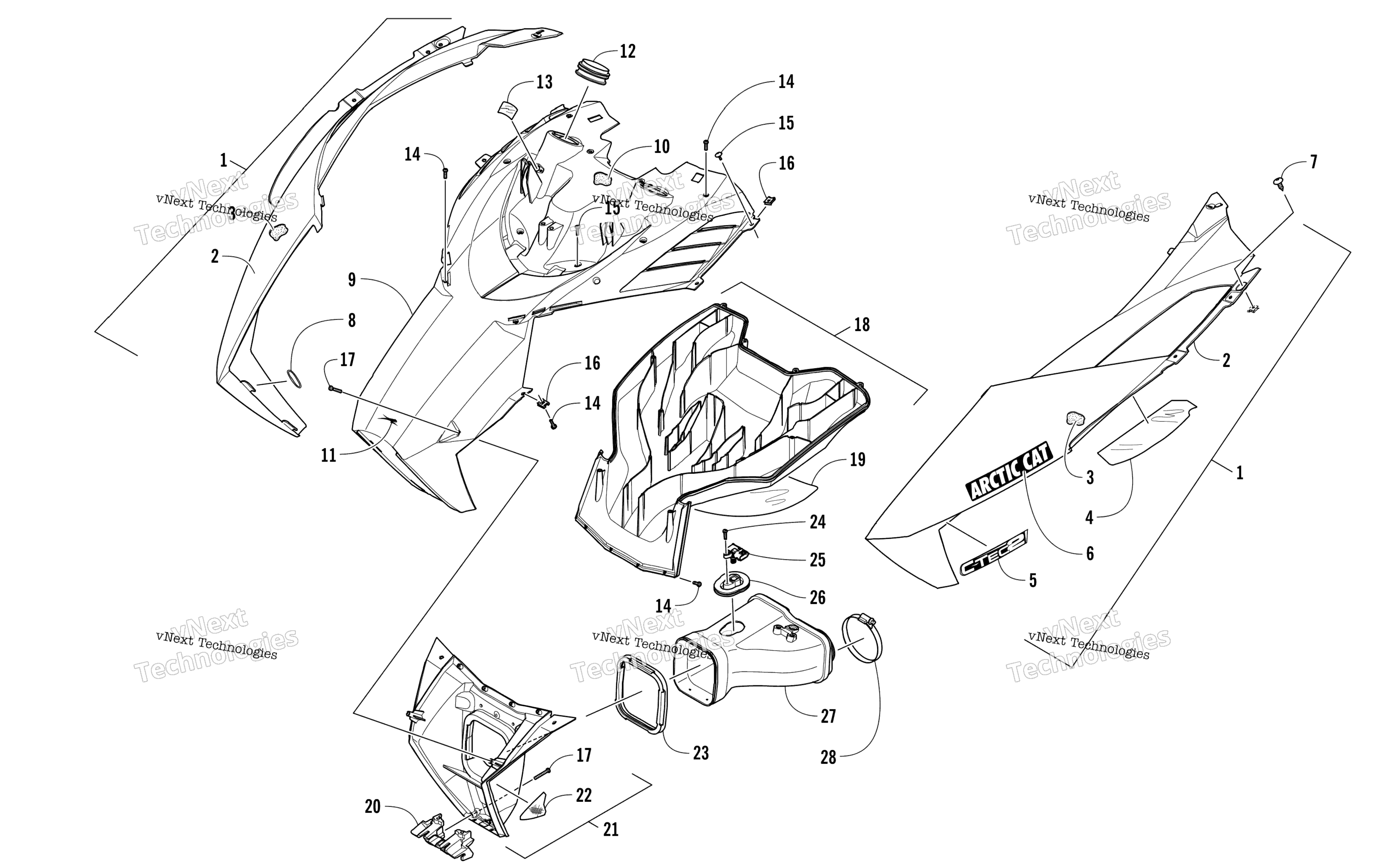 Капот And Air Intake Assembly