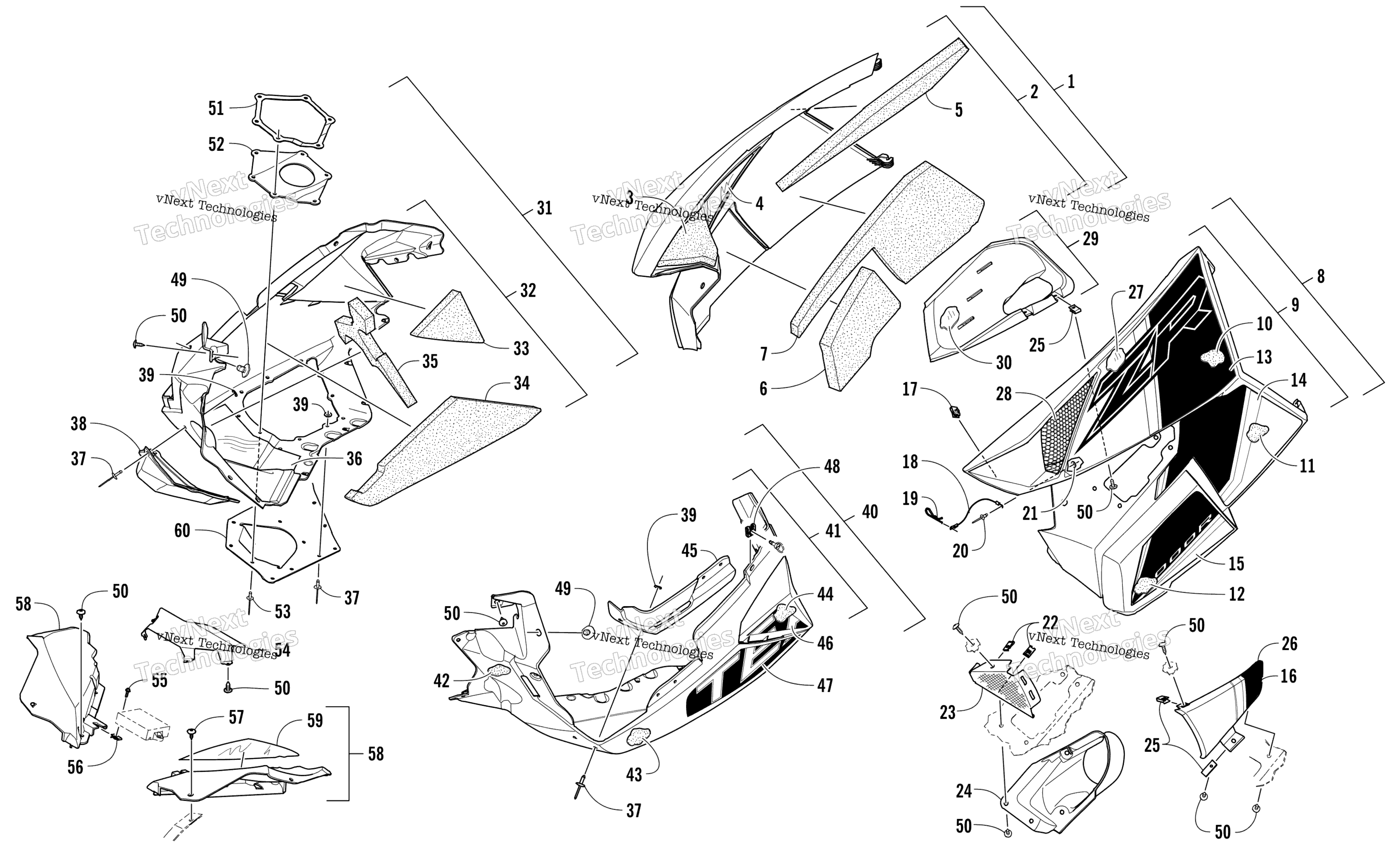 Skid Plate и Side панель узел