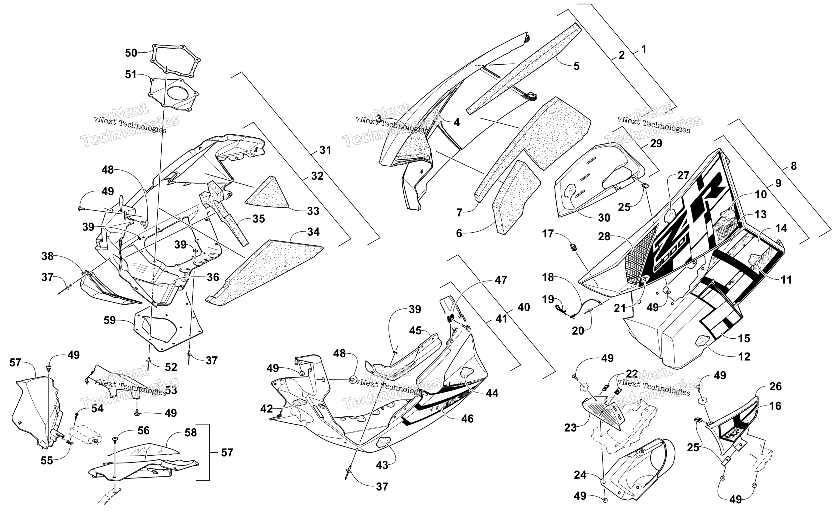 Skid Plate и Side панель узел
