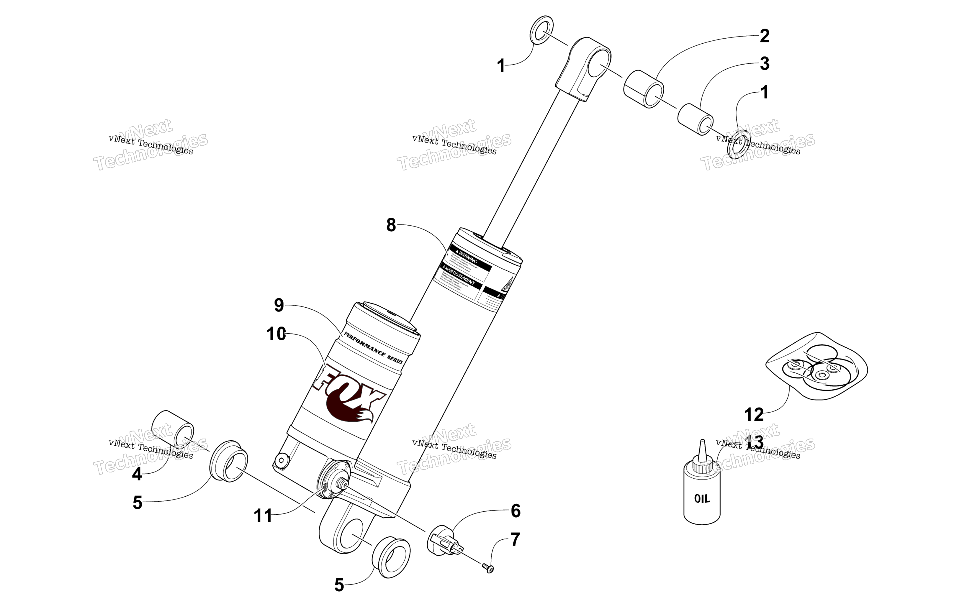 Задняя часть Suspension Rear Arm Shock Absorber