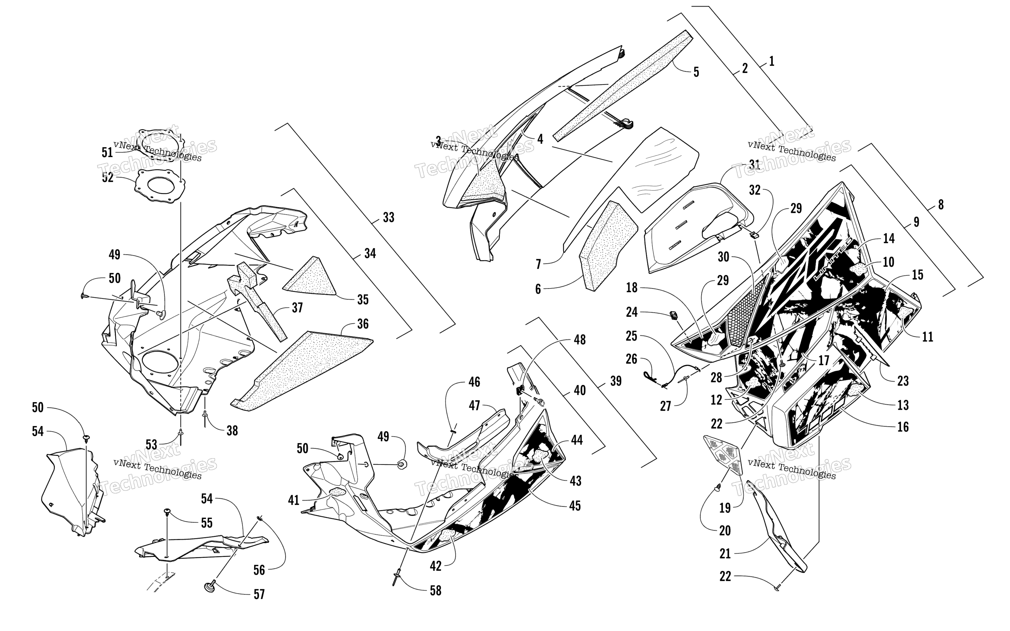 Skid Plate и Side панель узел