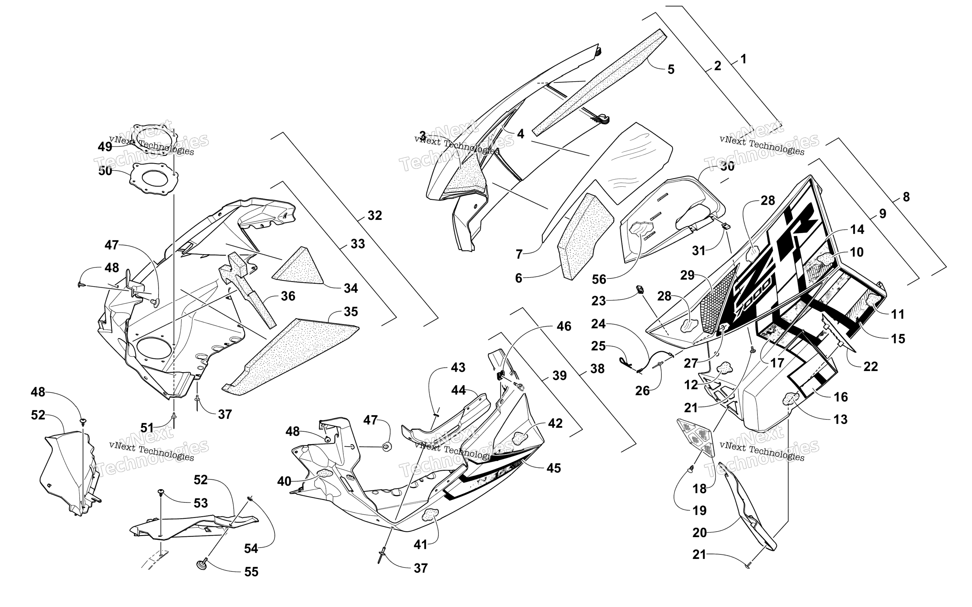 Skid Plate и Side панель узел