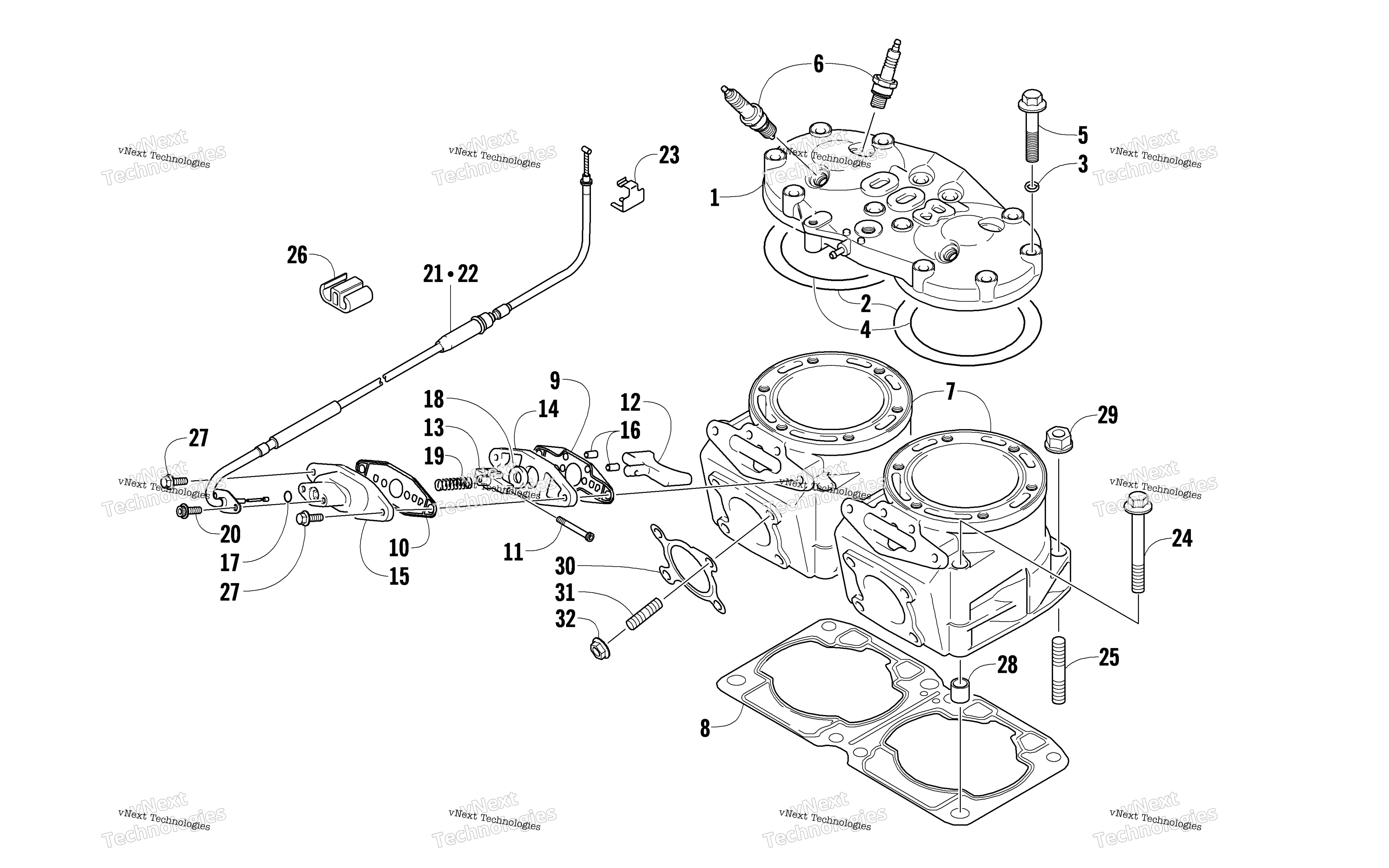 Цилиндр And Head Assembly