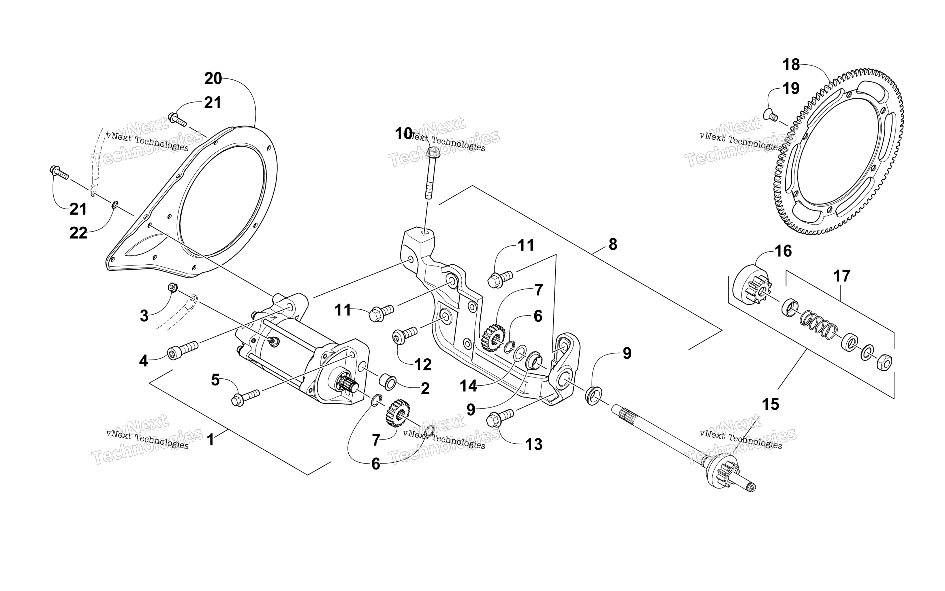 Стартер Motor Assembly