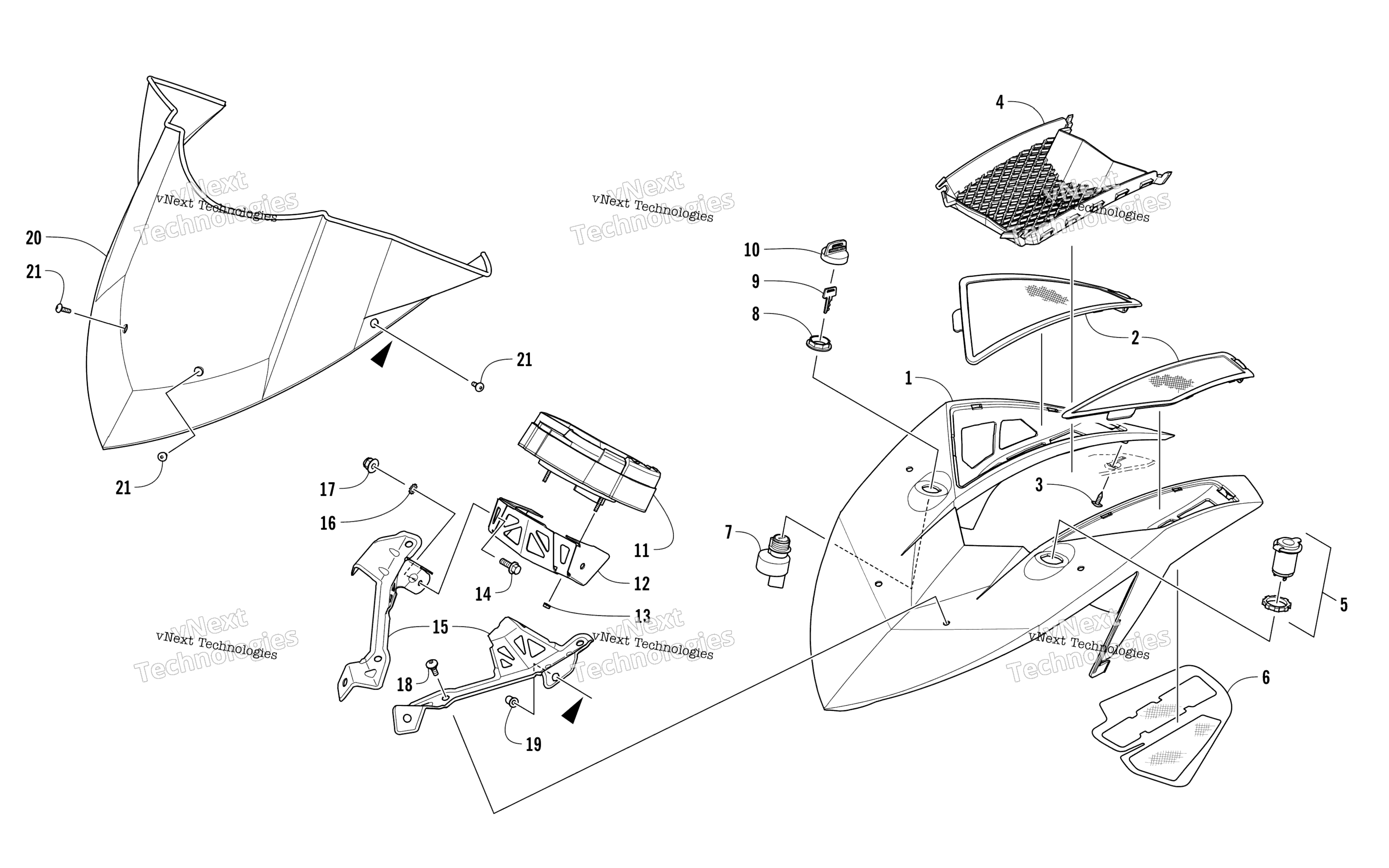 Ветровое стекло And Instruments Assemblies