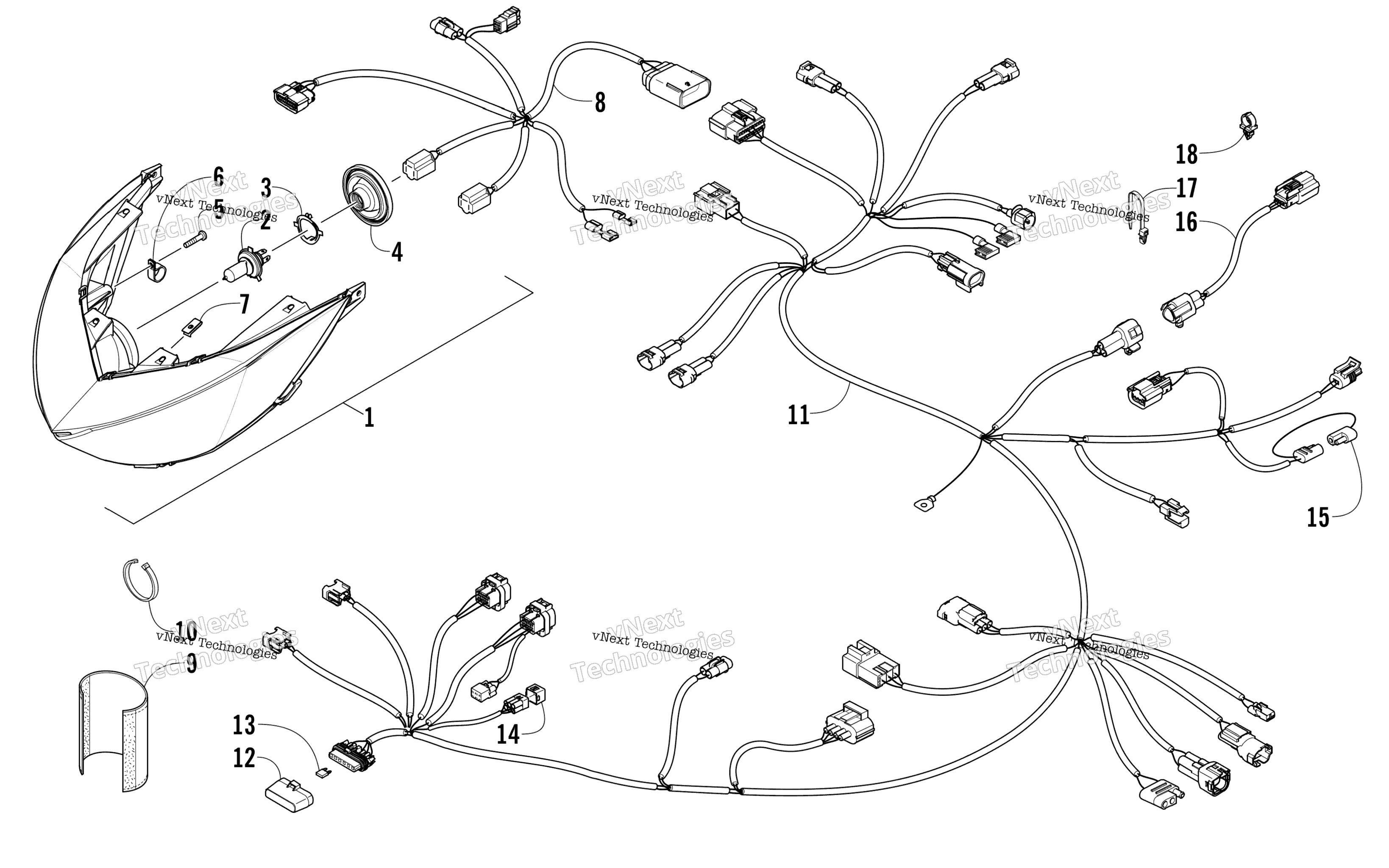 Фара And Wiring Assemblies