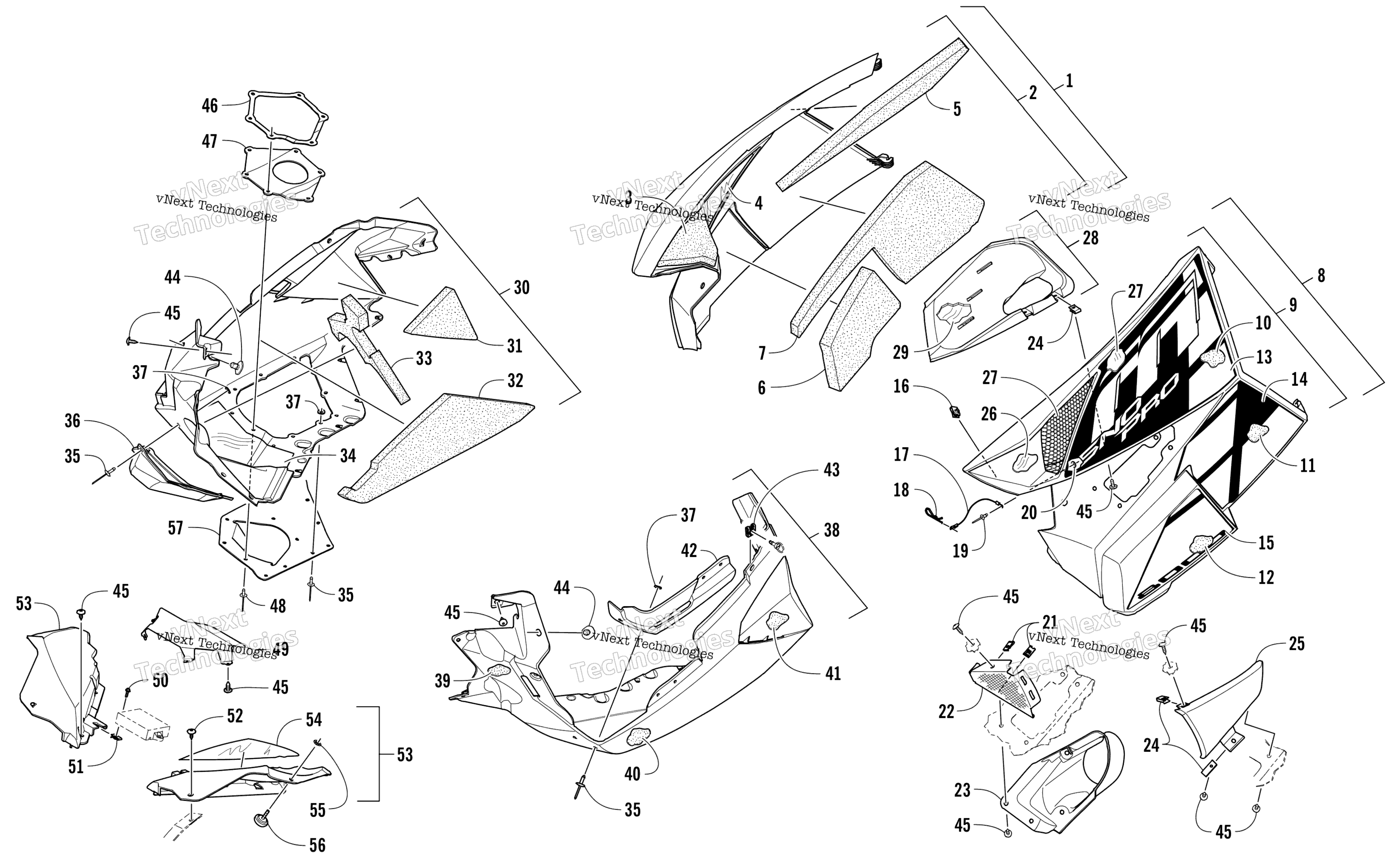 Skid Plate и Side панель узел