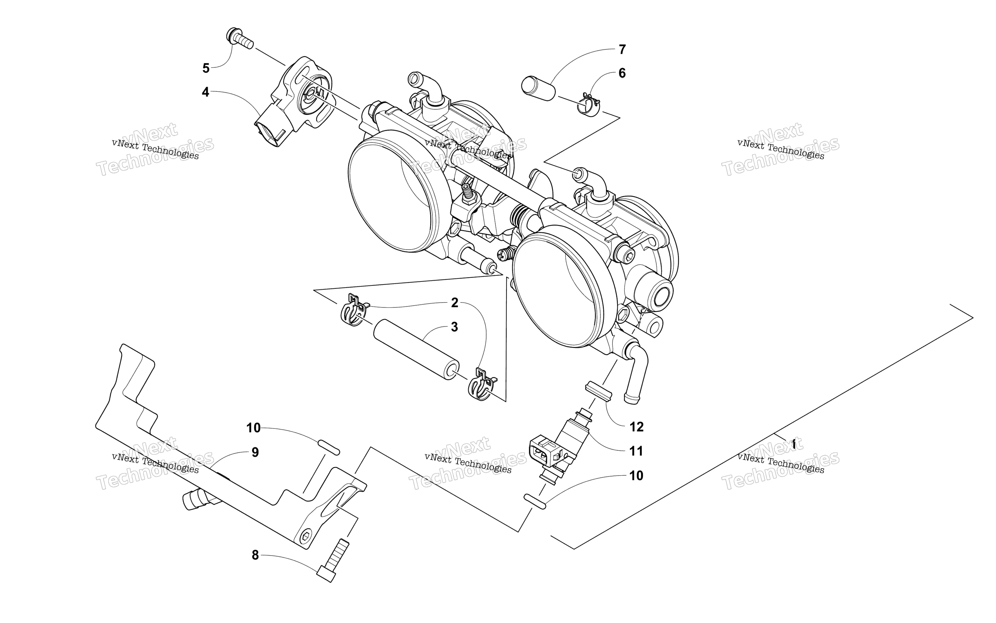 Дроссель Body Assembly