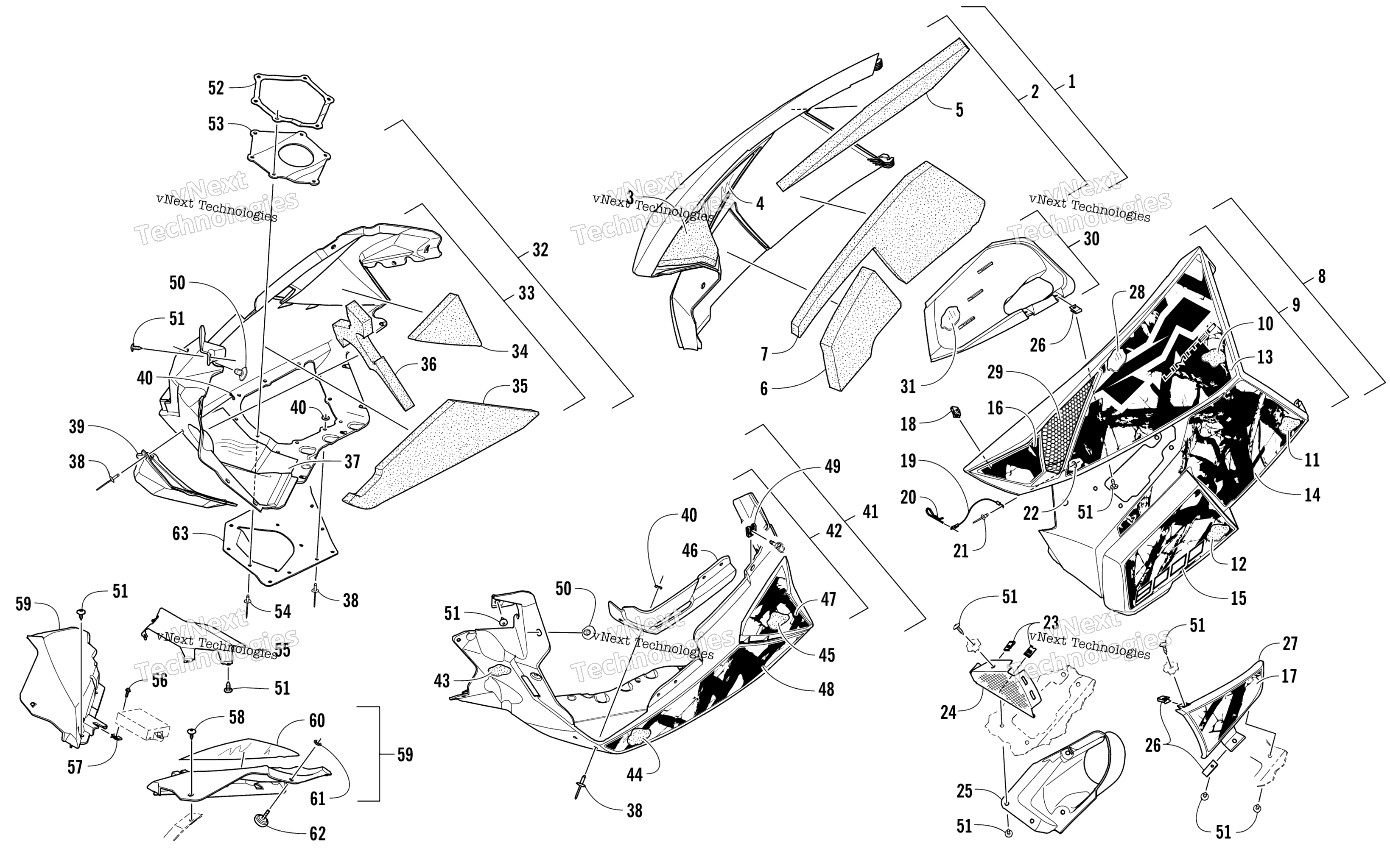 Skid Plate и Side панель узел