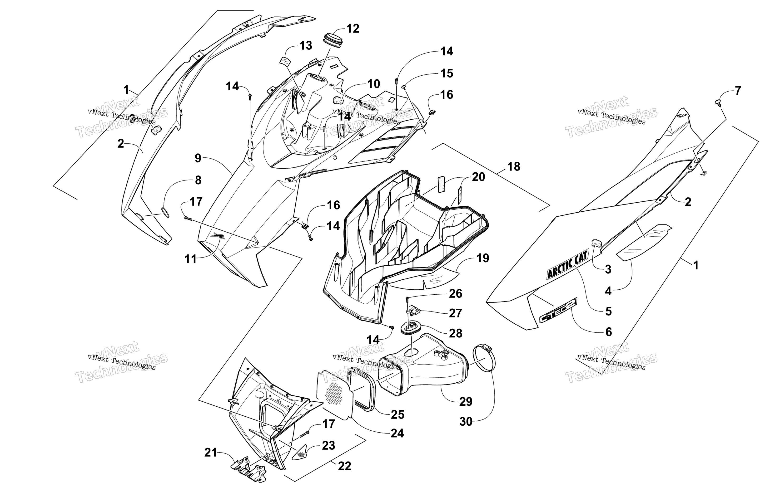 Капот And Air Intake Assembly