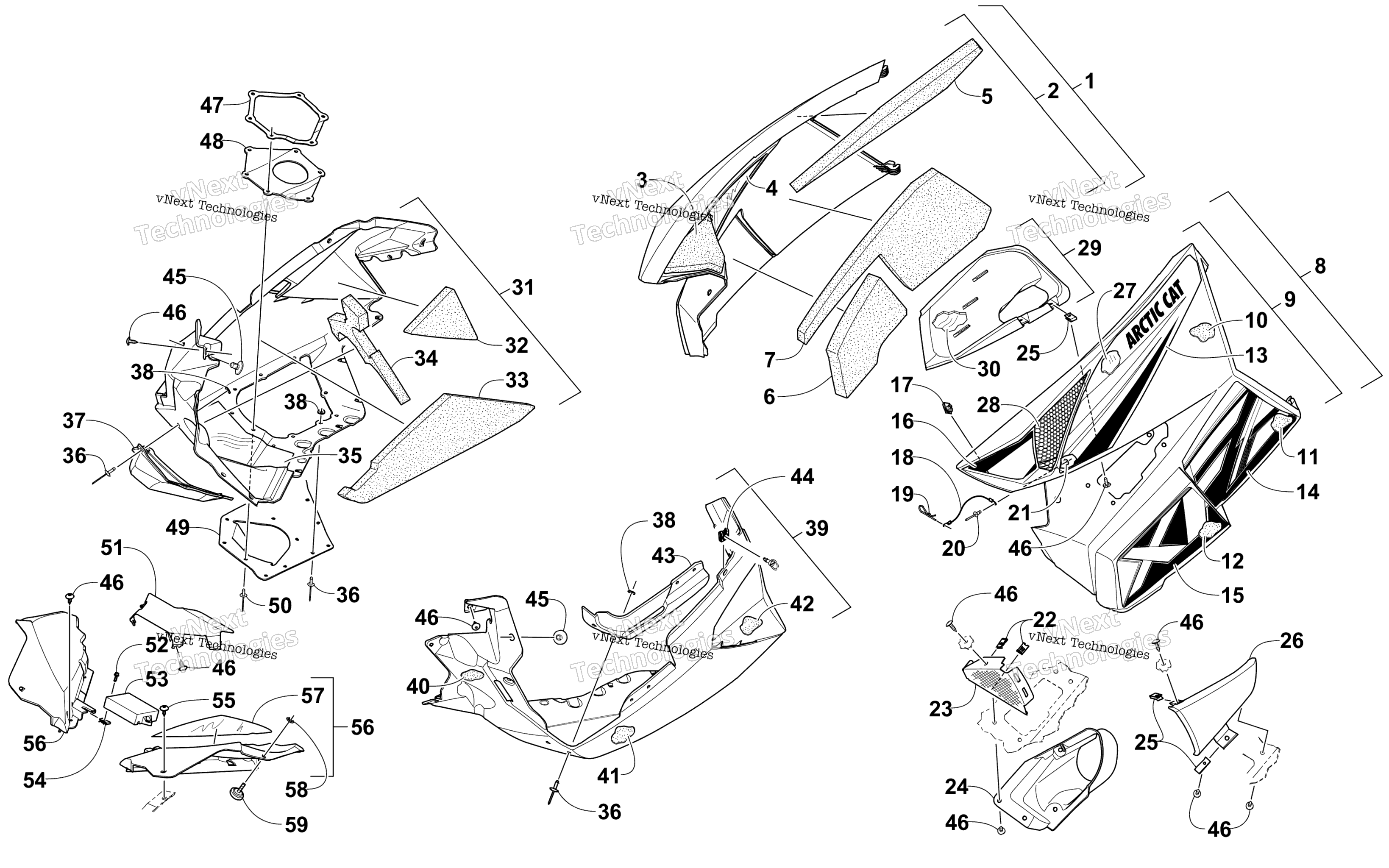 Skid Plate и Side панель узел