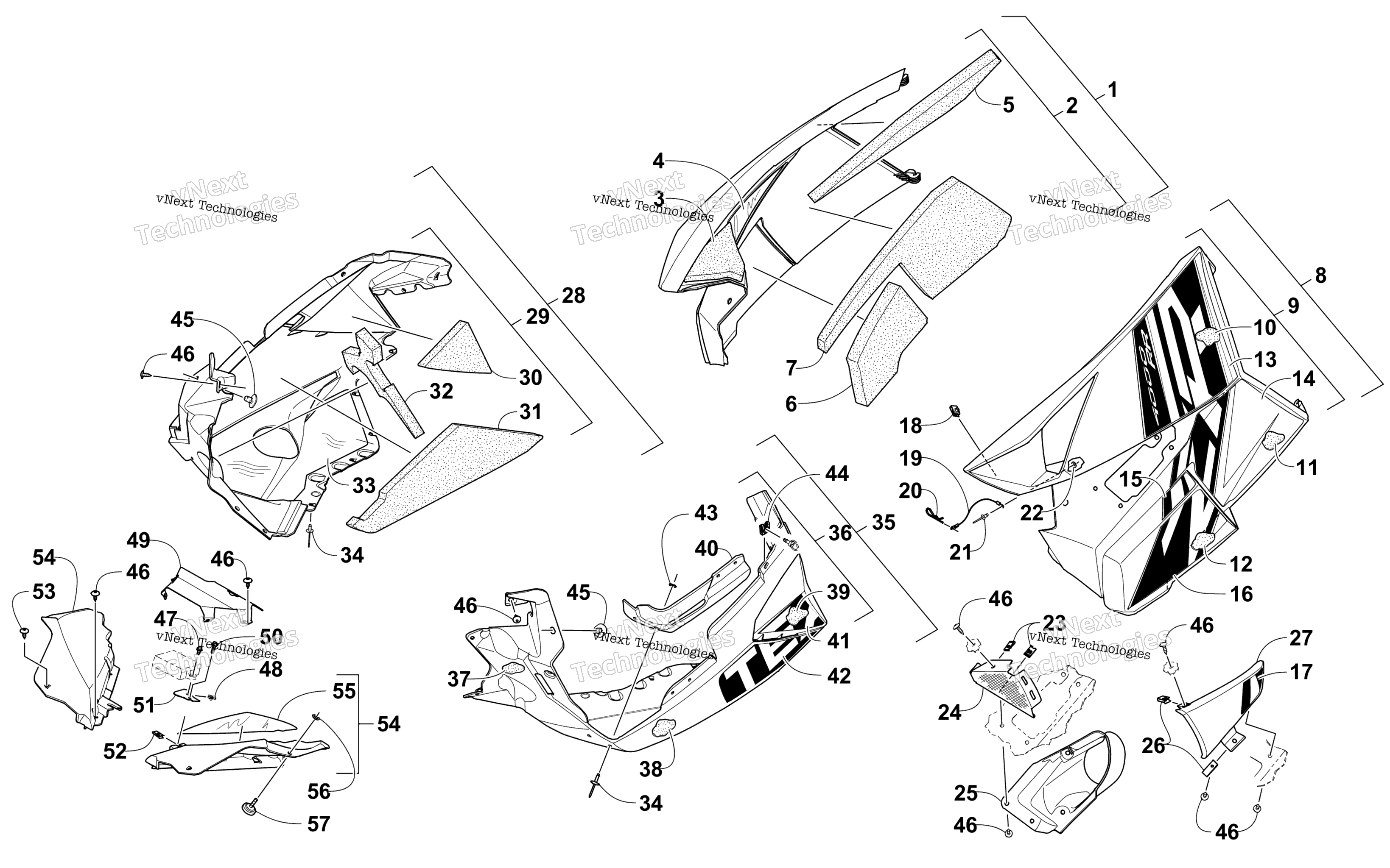 Skid Plate и Side панель узел