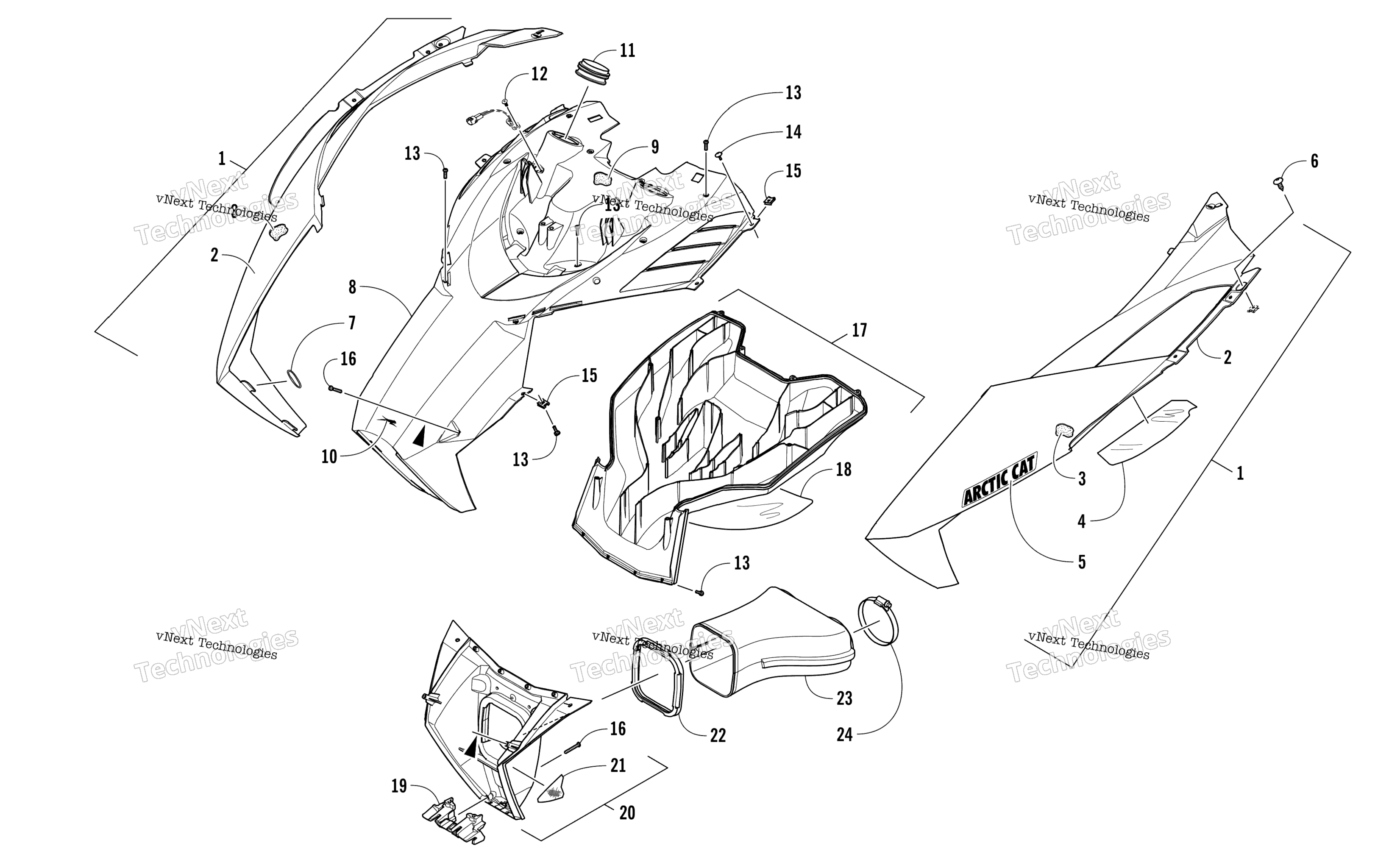 Капот And Air Intake Assembly
