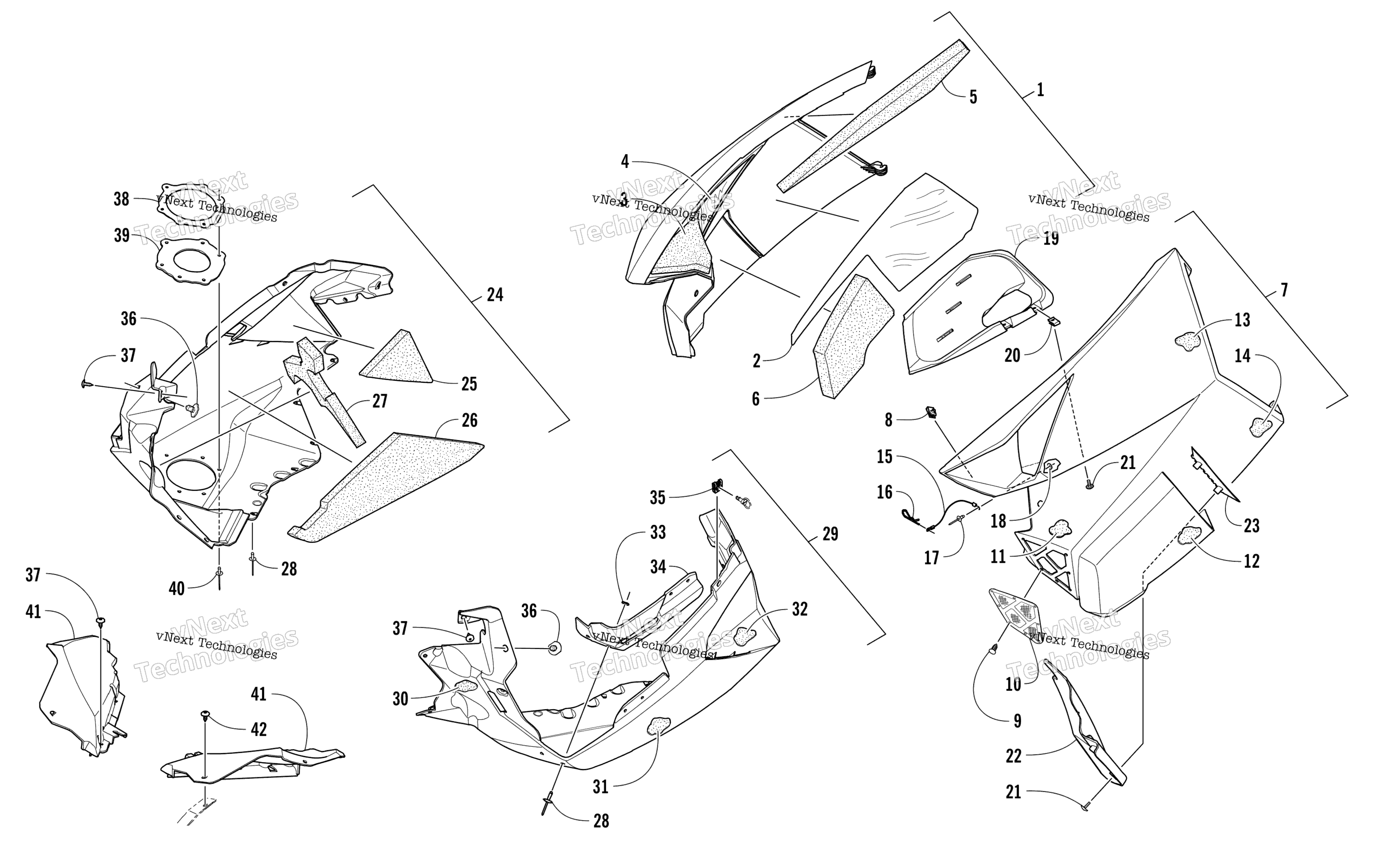 Skid Plate и Side панель узел