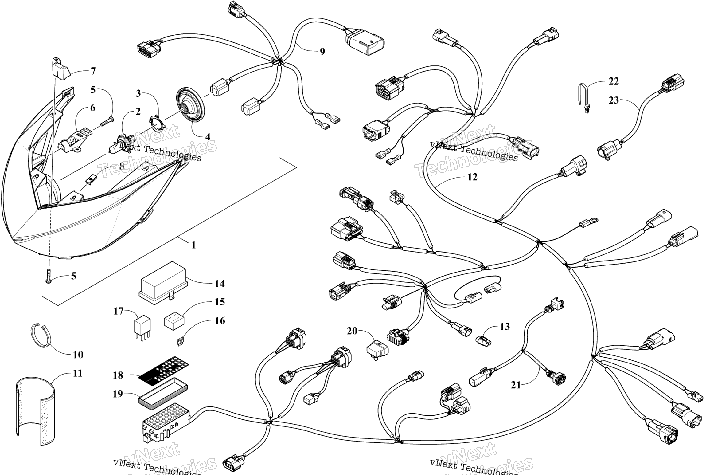 Фара And Wiring Assemblies