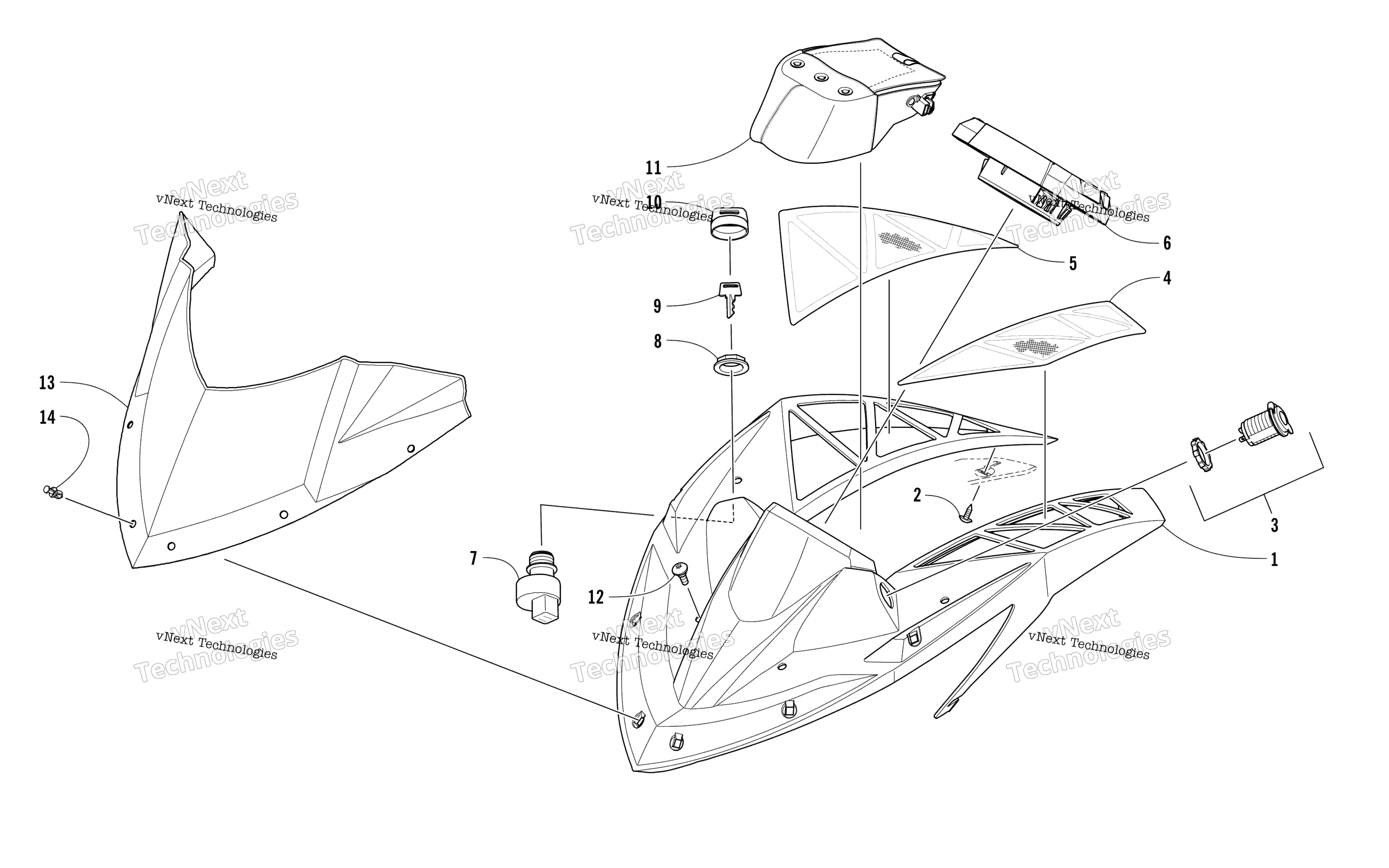 Ветровое стекло And Instruments Assemblies