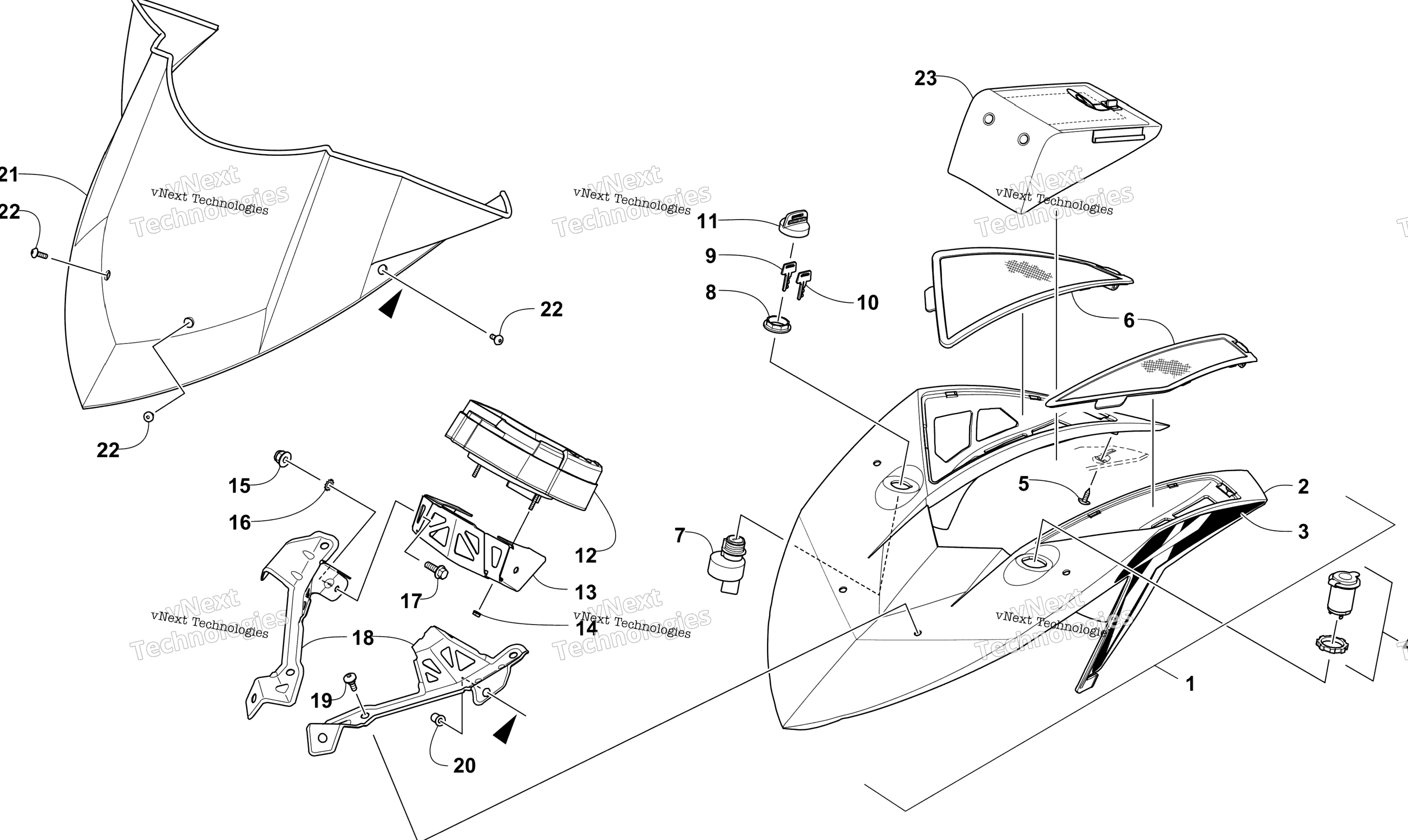 Ветровое стекло And Instruments Assemblies