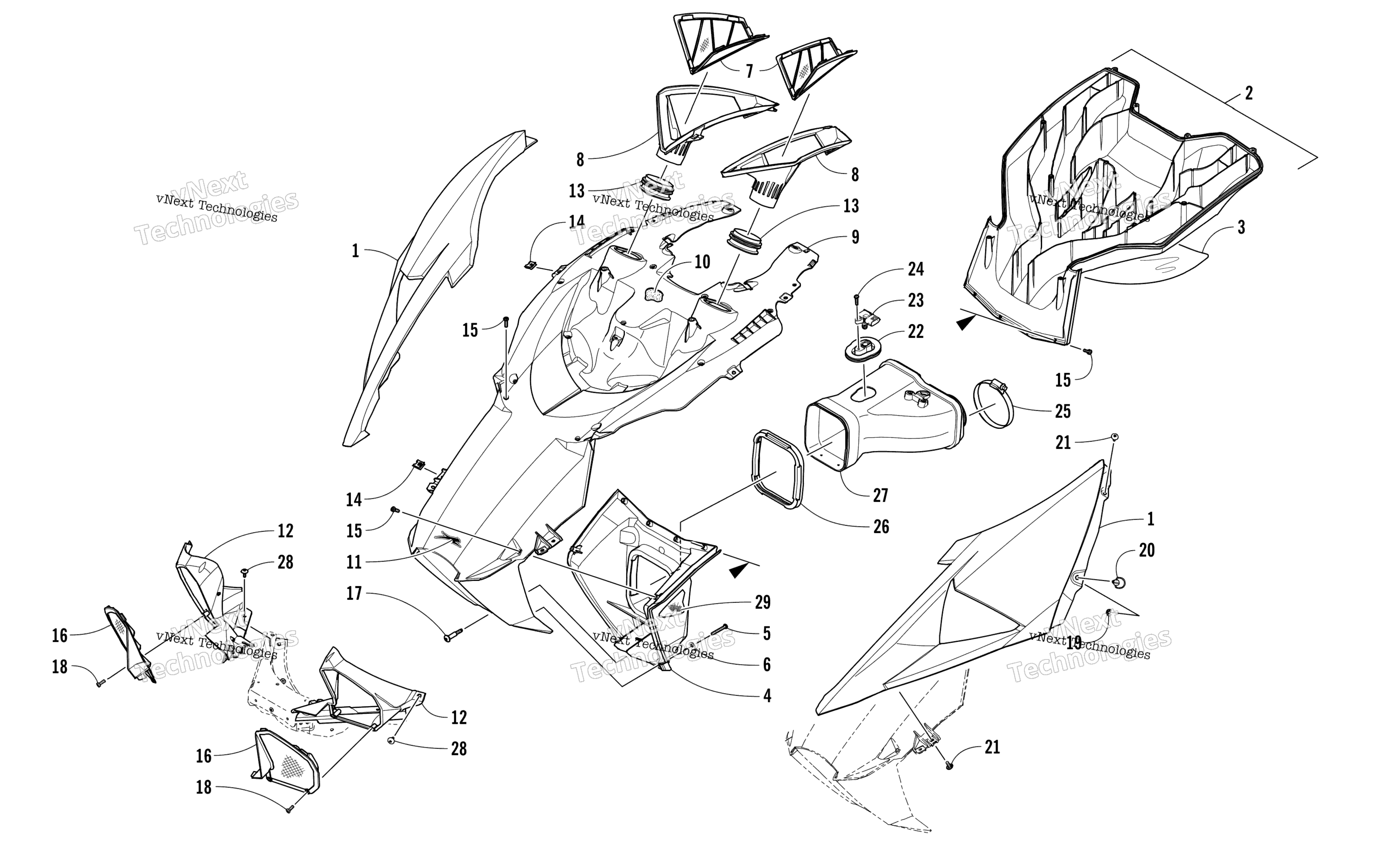 Капот And Air Intake Assembly