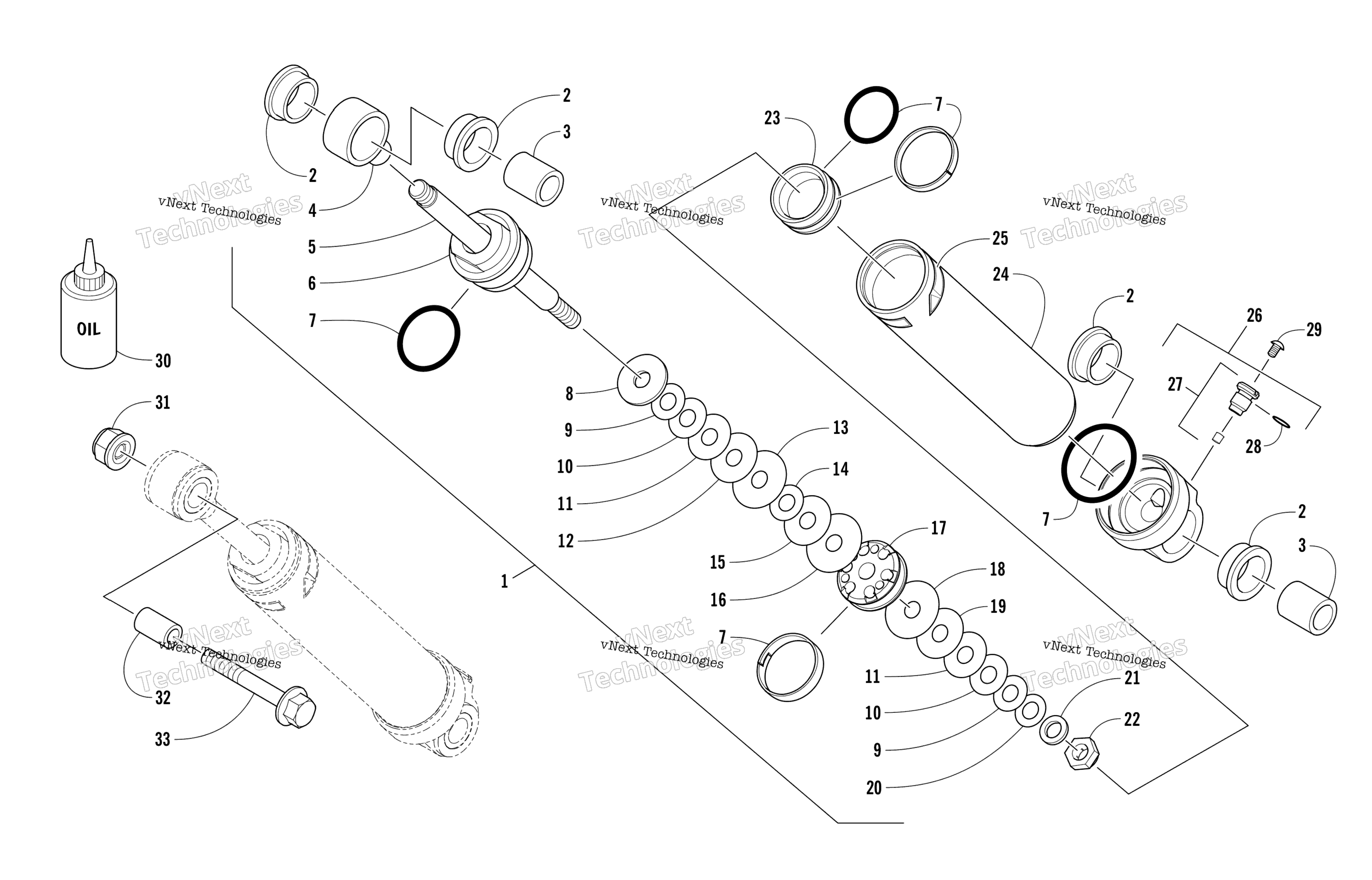 Задняя часть Suspension Rear Arm Shock Absorber