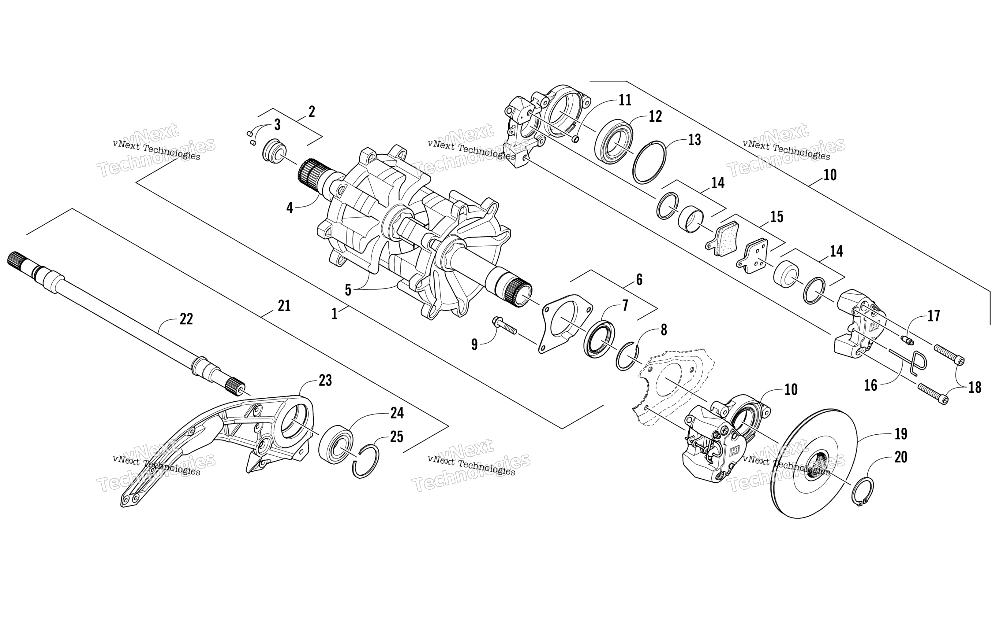 Привод Train Shafts And Brake Assemblies