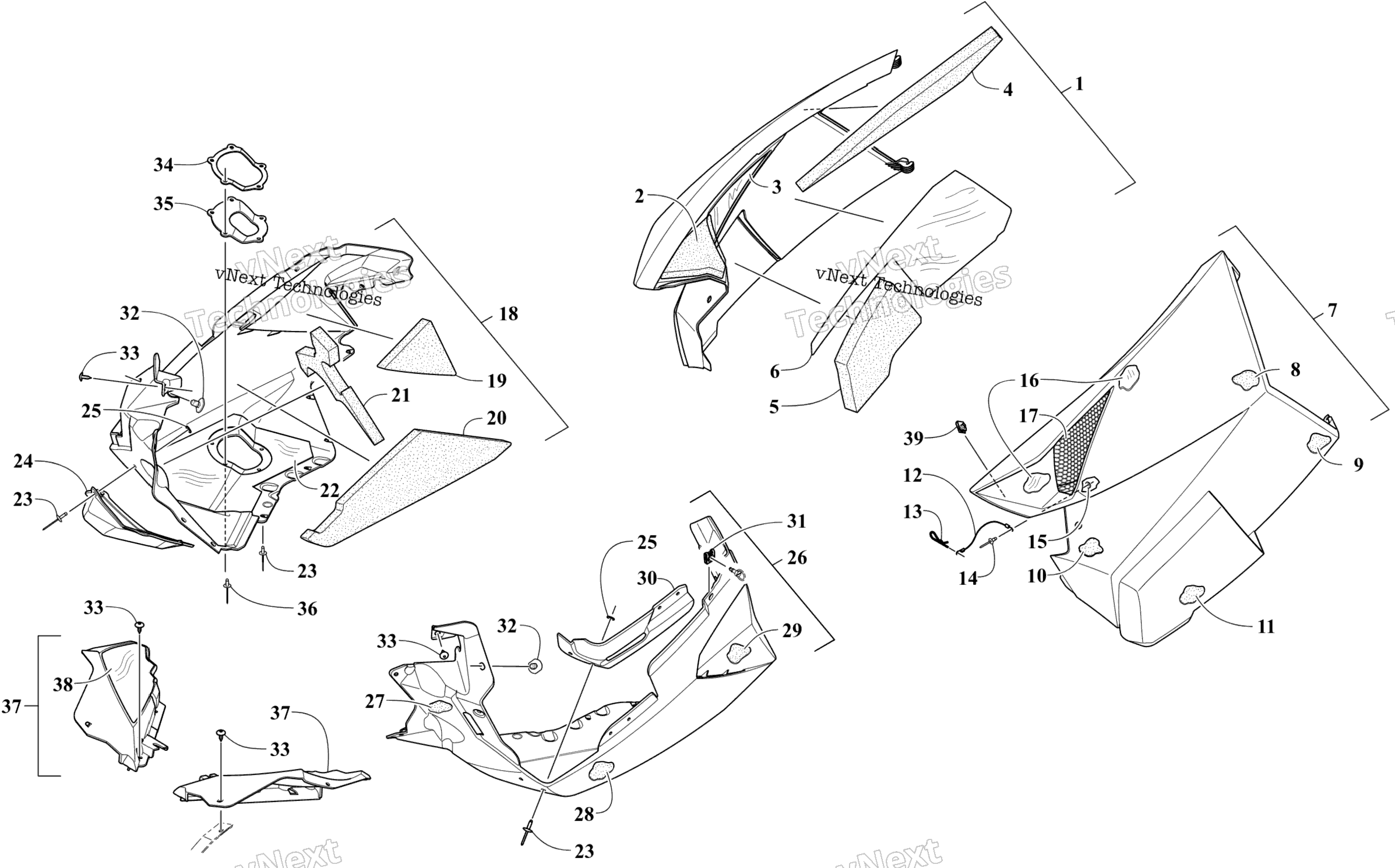 Skid Plate и Side панель узел