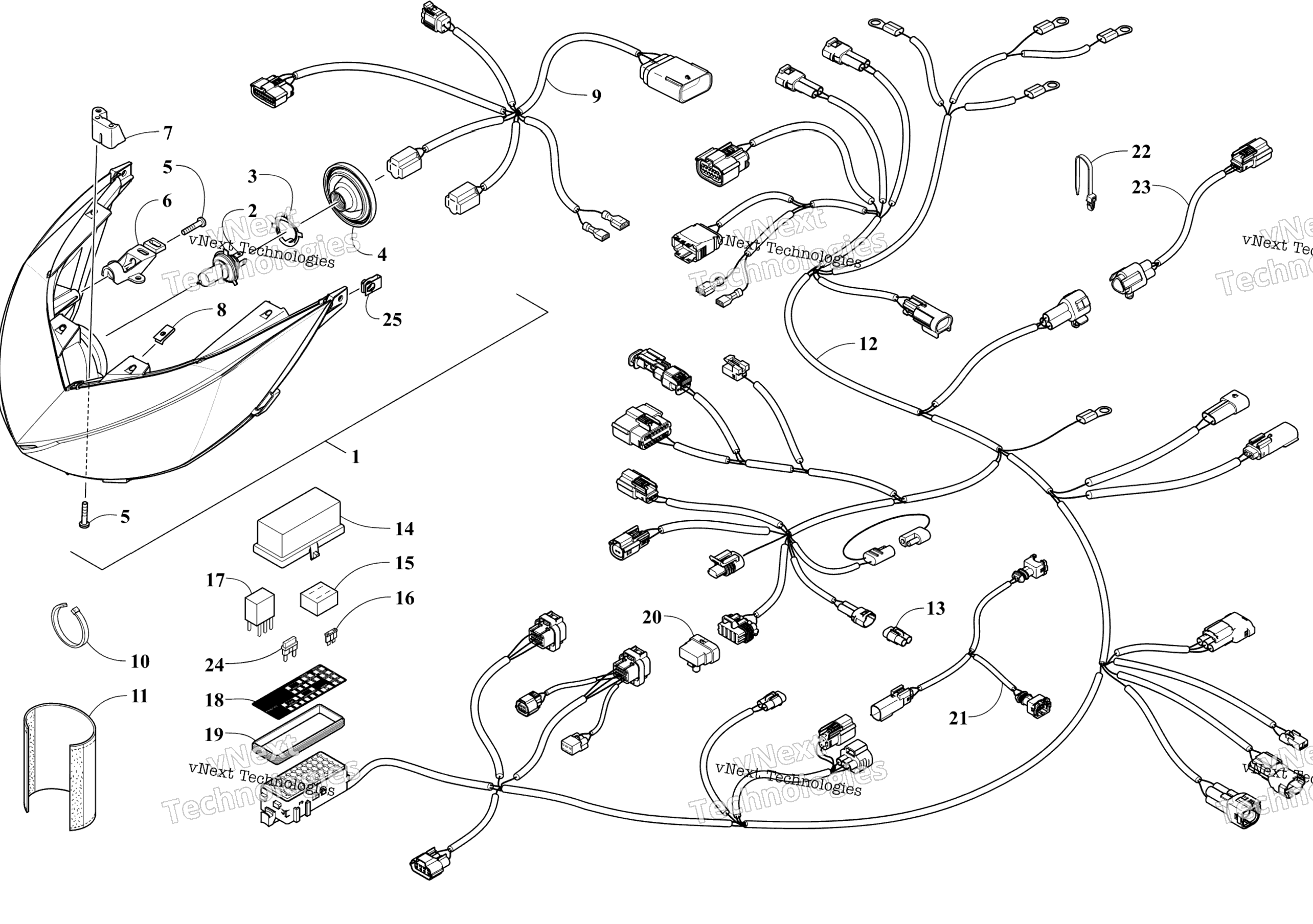 Фара And Wiring Assemblies
